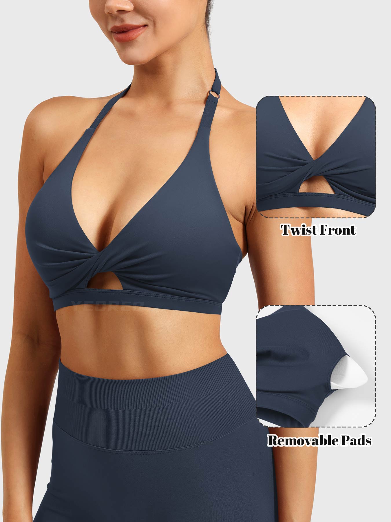 Lyne London™ | Twist Front Sports Bra