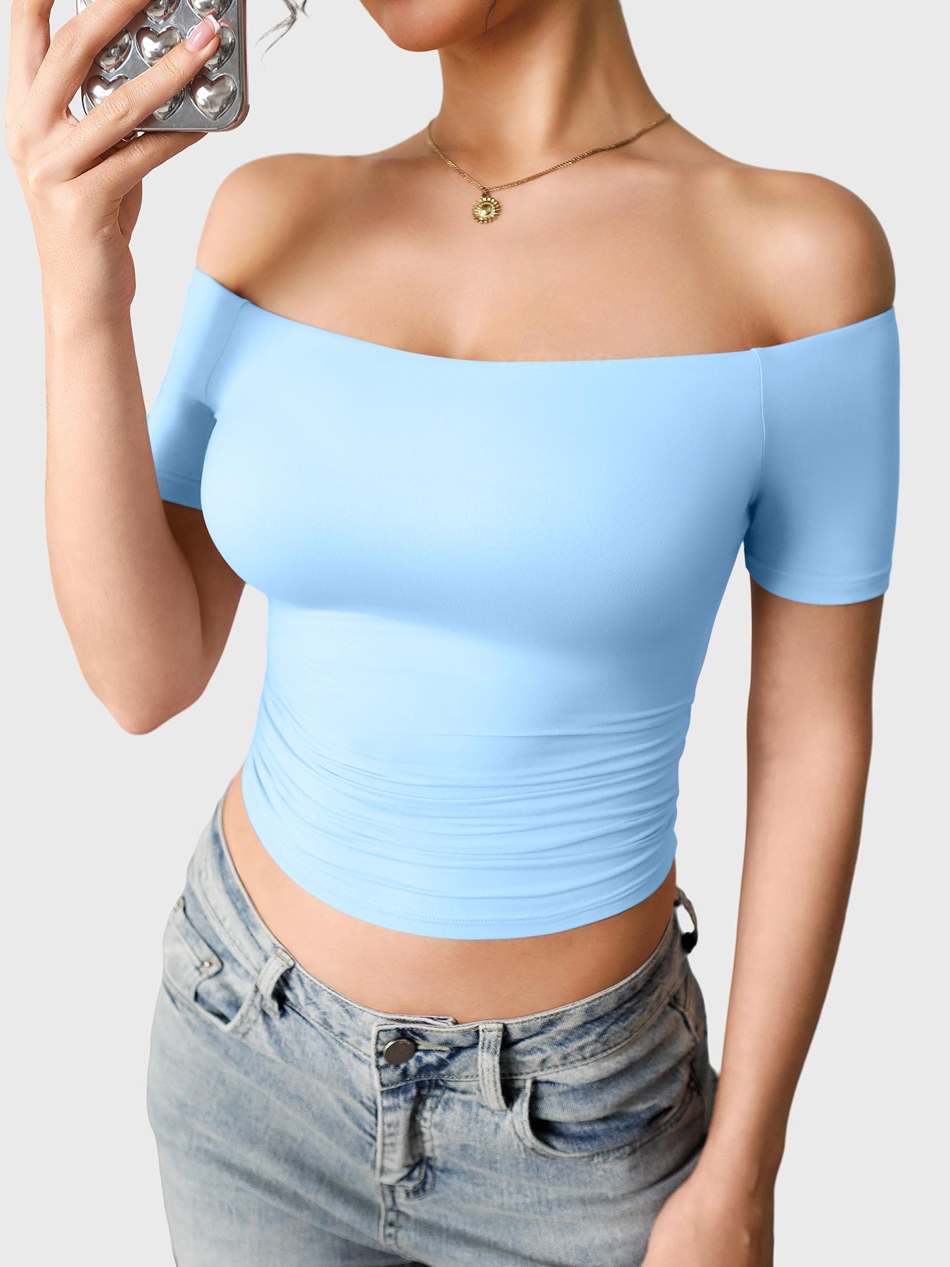 Lyne London™ | Off Shoulder Short Sleeves