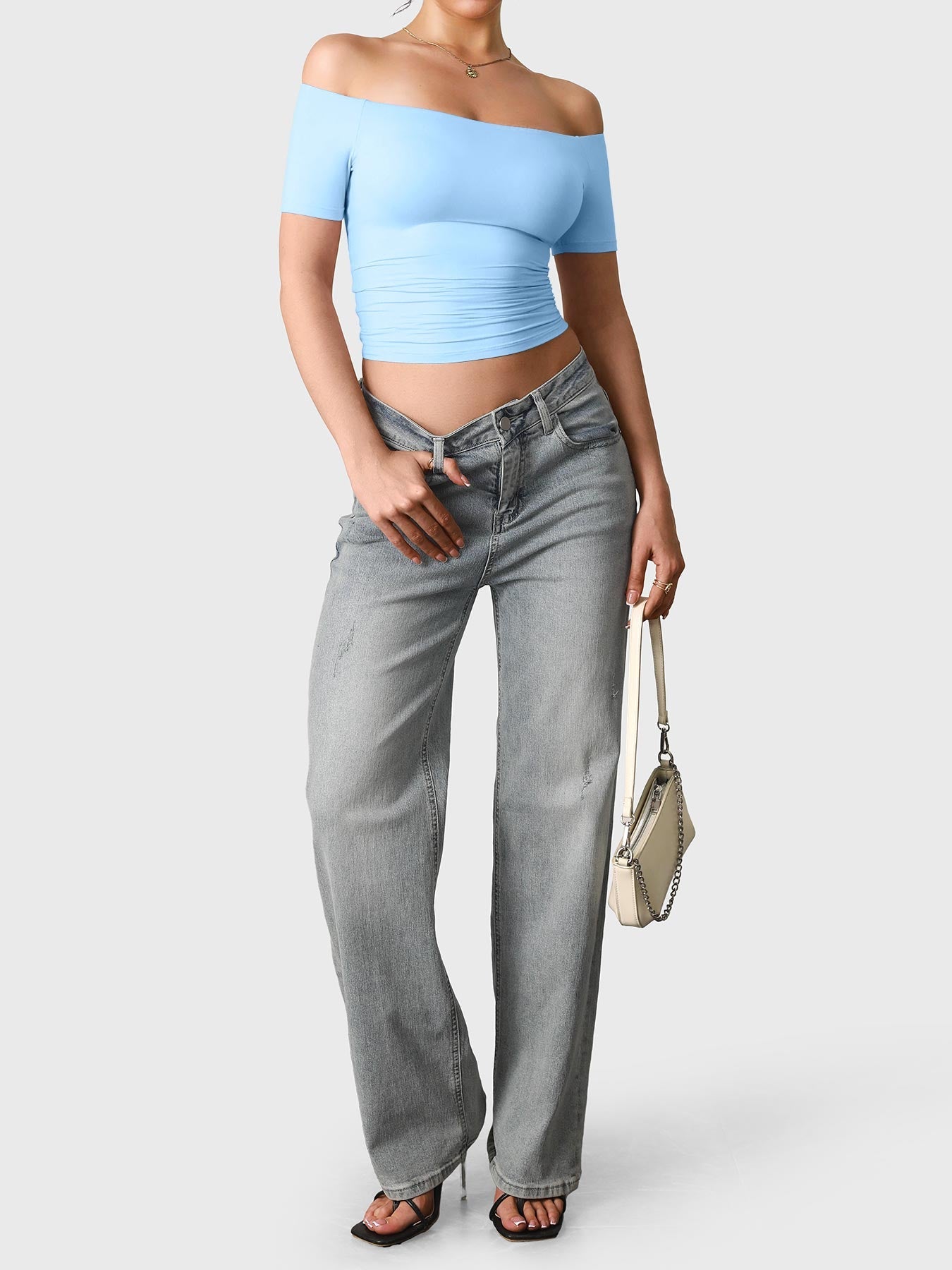 Lyne London™ | Off Shoulder Short Sleeves