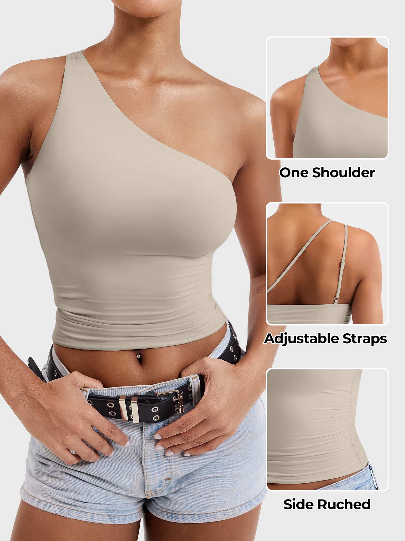 Lyne London™ | One Shoulder Tank Top