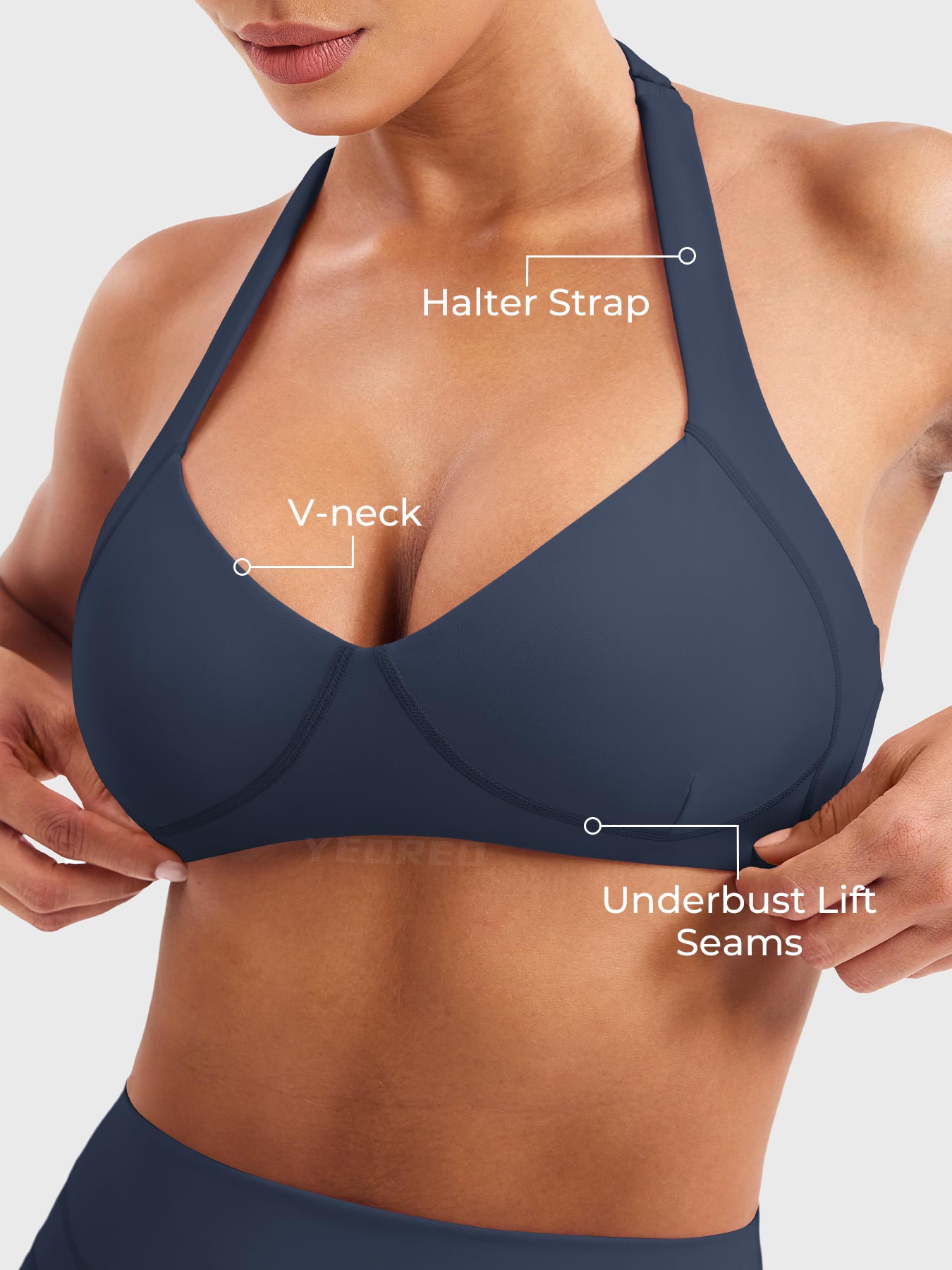 Lyne London™ | Contour Halter Sports Bra