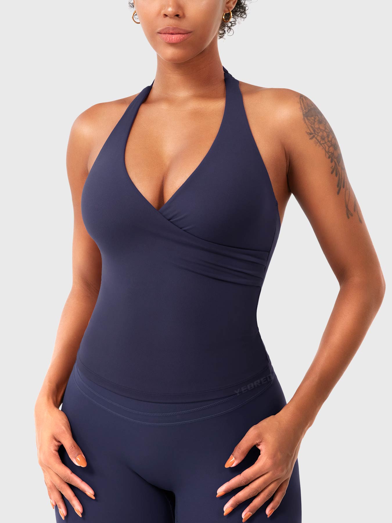 Lyne London™ | V Neck Halter Tank