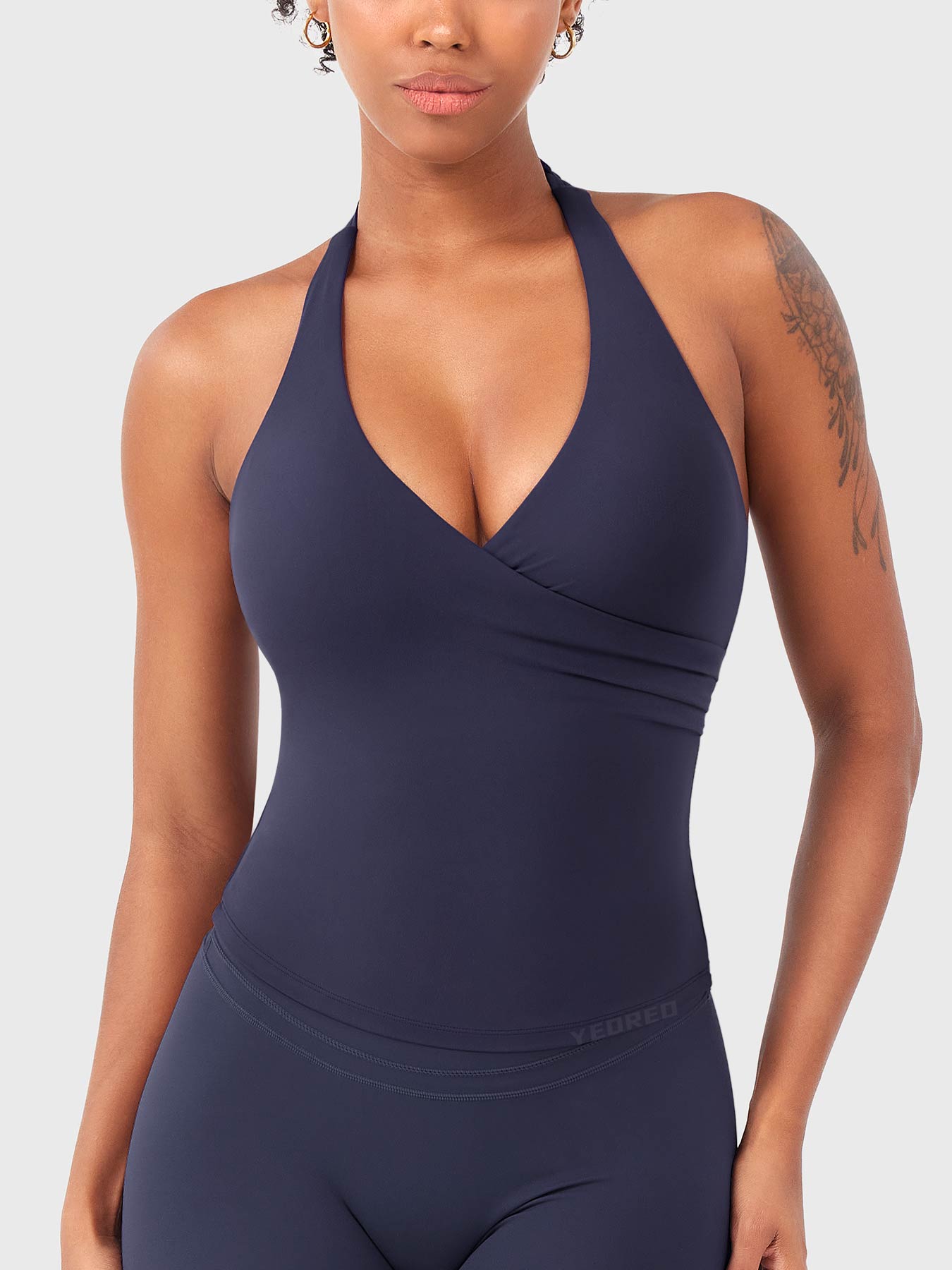 Lyne London™ | V Neck Halter Tank