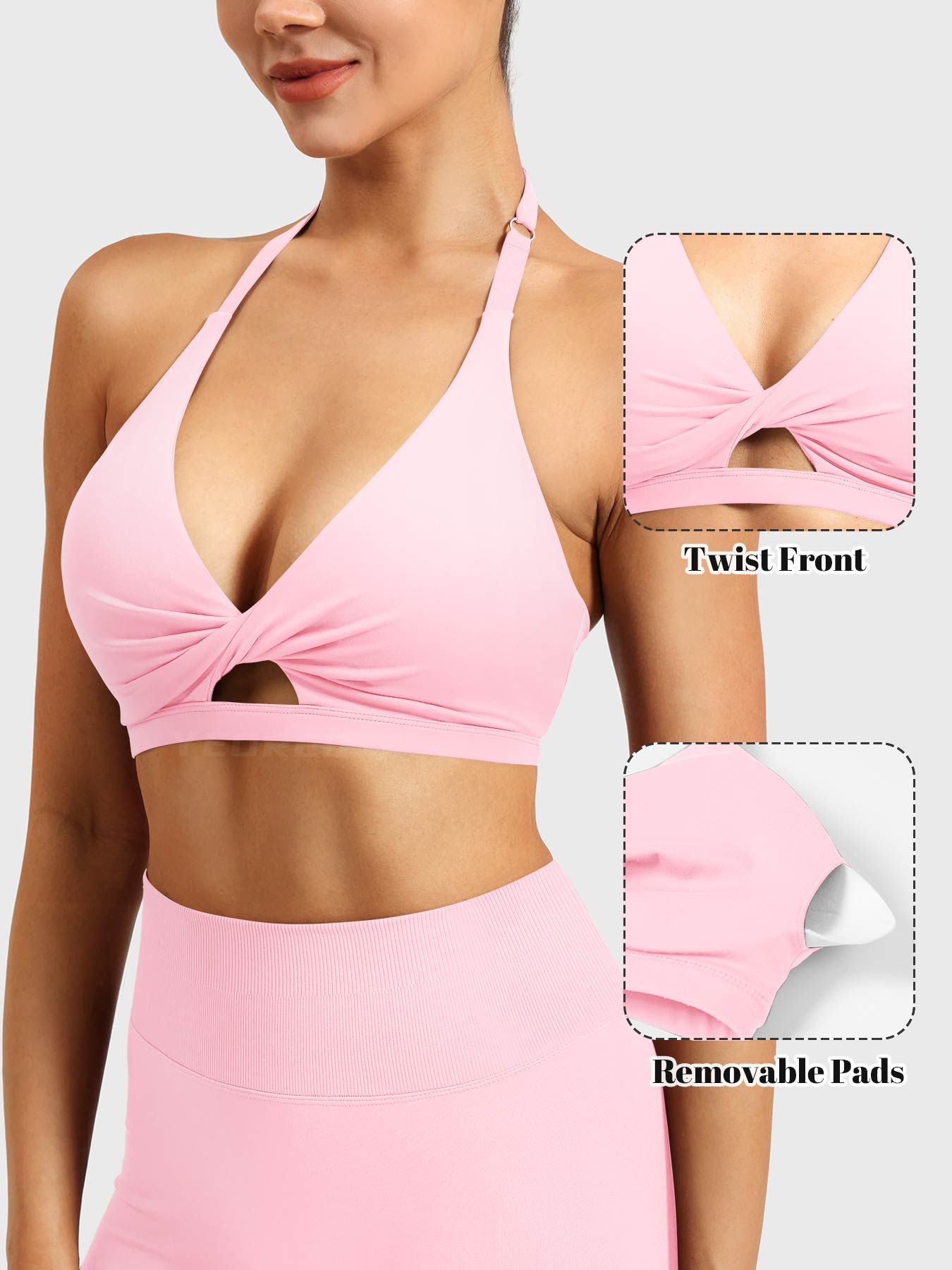 Lyne London™ | Twist Front Sports Bra
