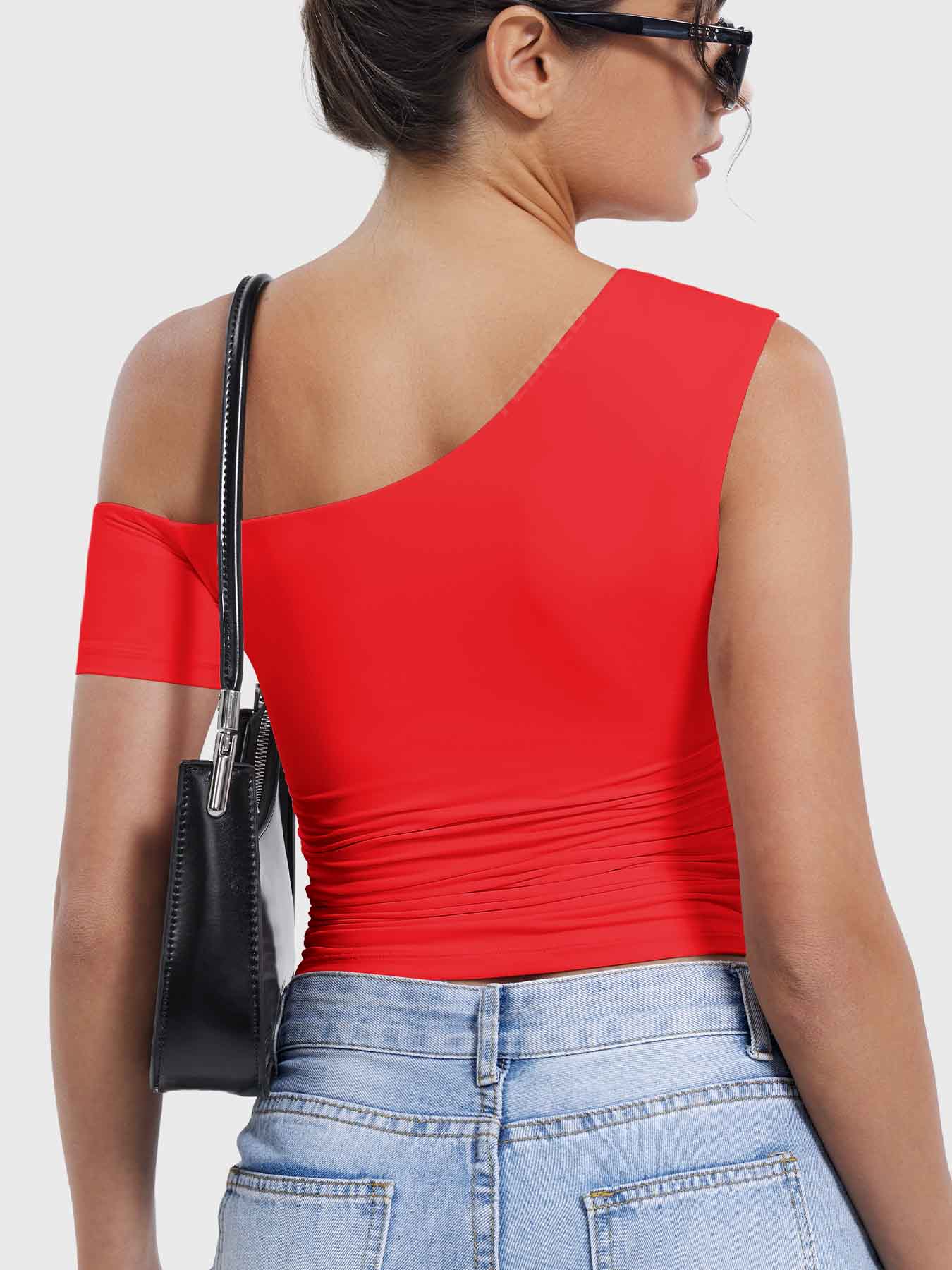 Lyne London™ | One-Shoulder Short Sleeve Top