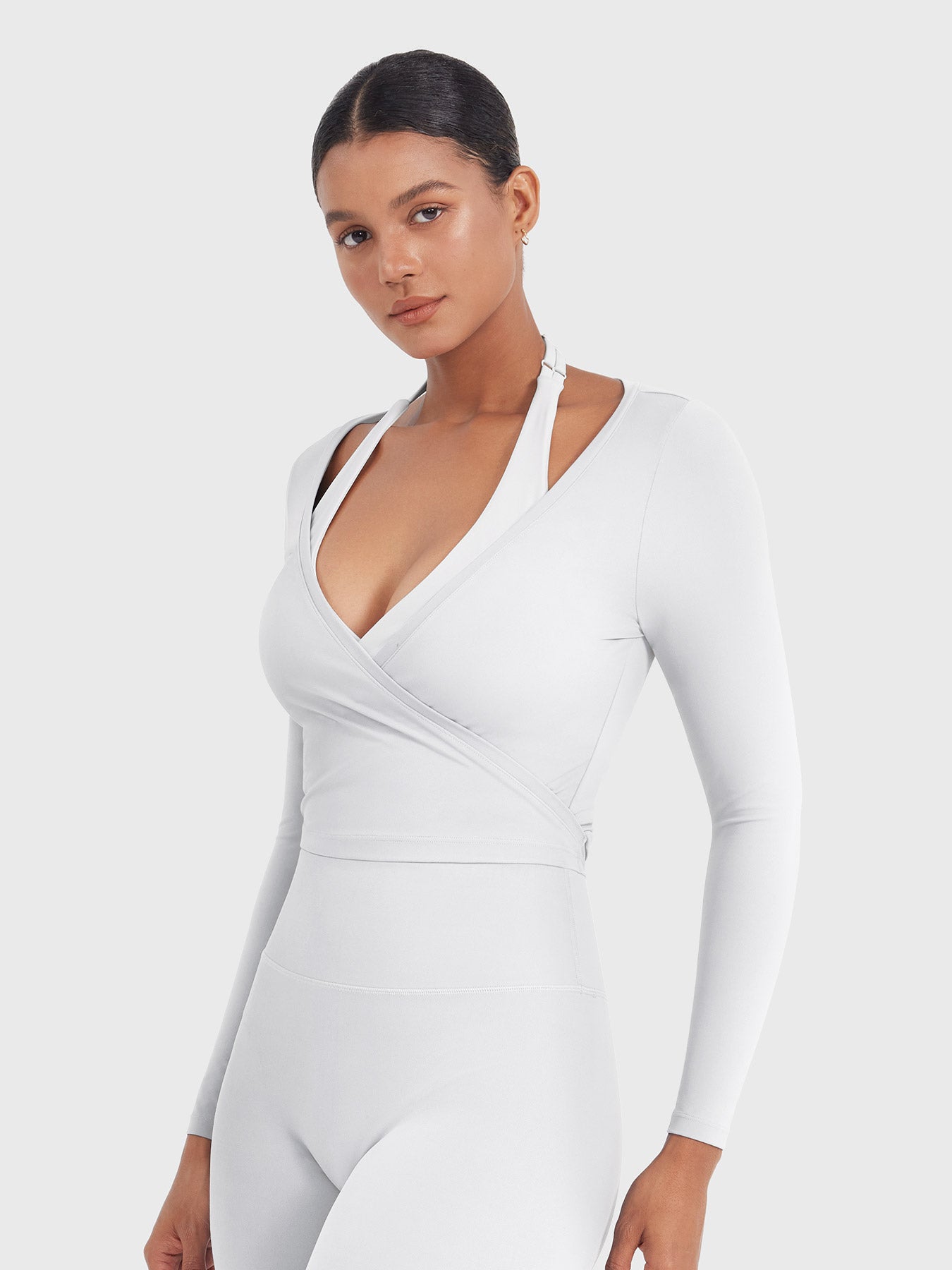 Lyne London™ | Long Sleeve Ballet Wrap Top