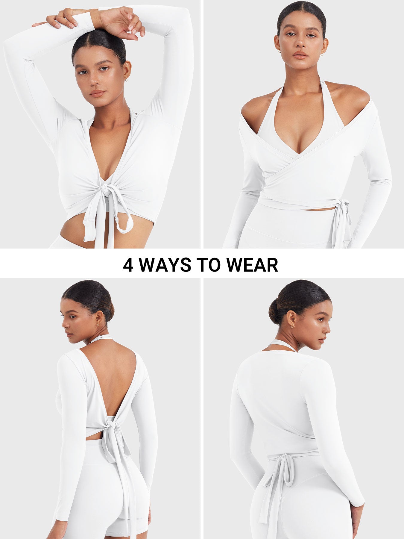 Lyne London™ | Long Sleeve Ballet Wrap Top