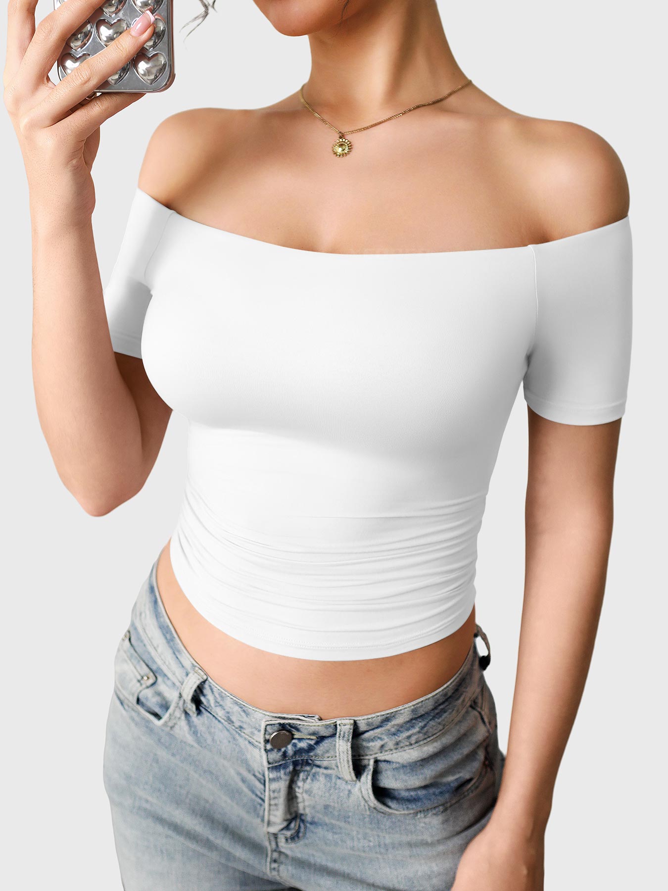 Lyne London™ | Off Shoulder Short Sleeves