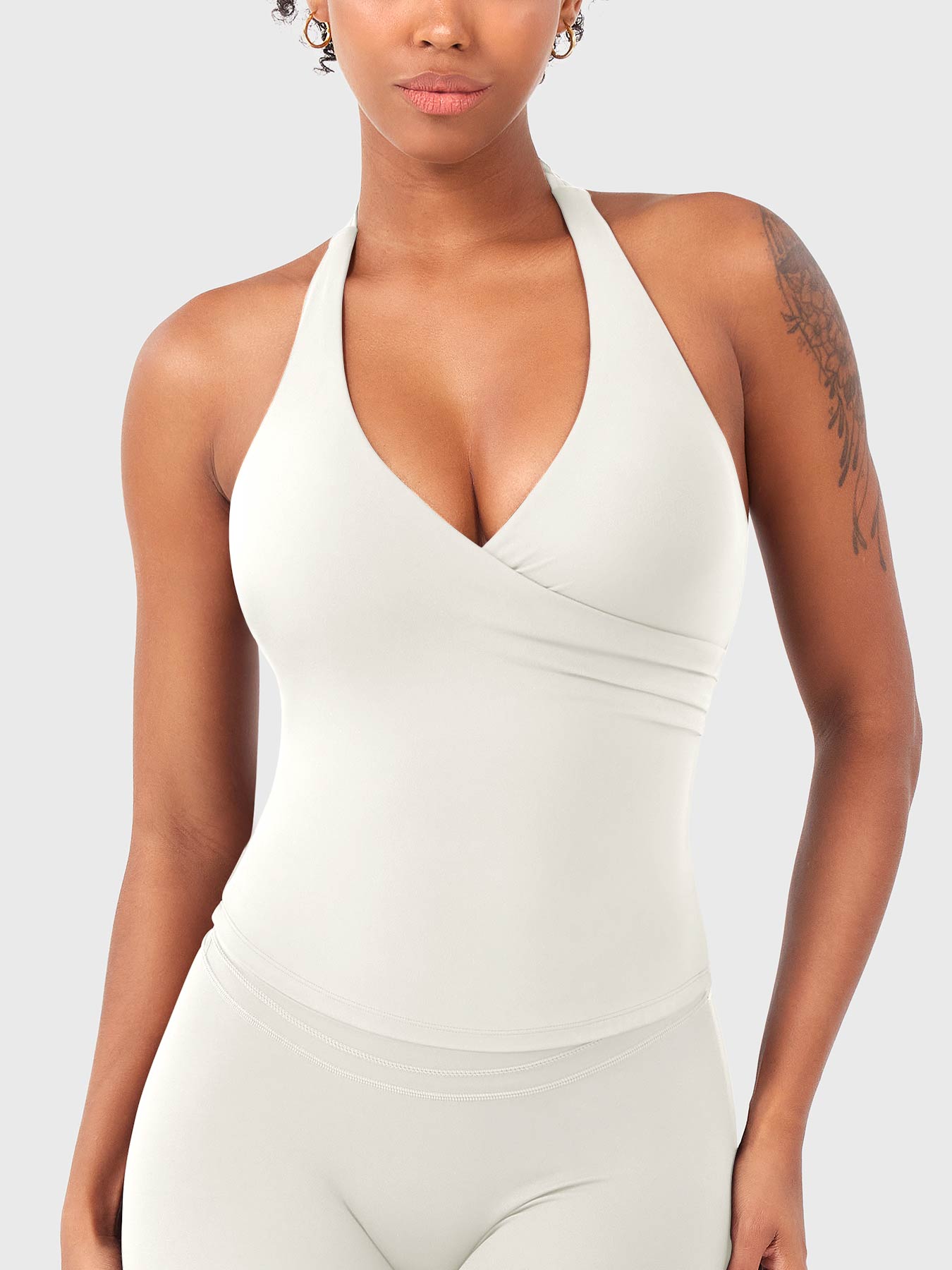 Lyne London™ | V Neck Halter Tank