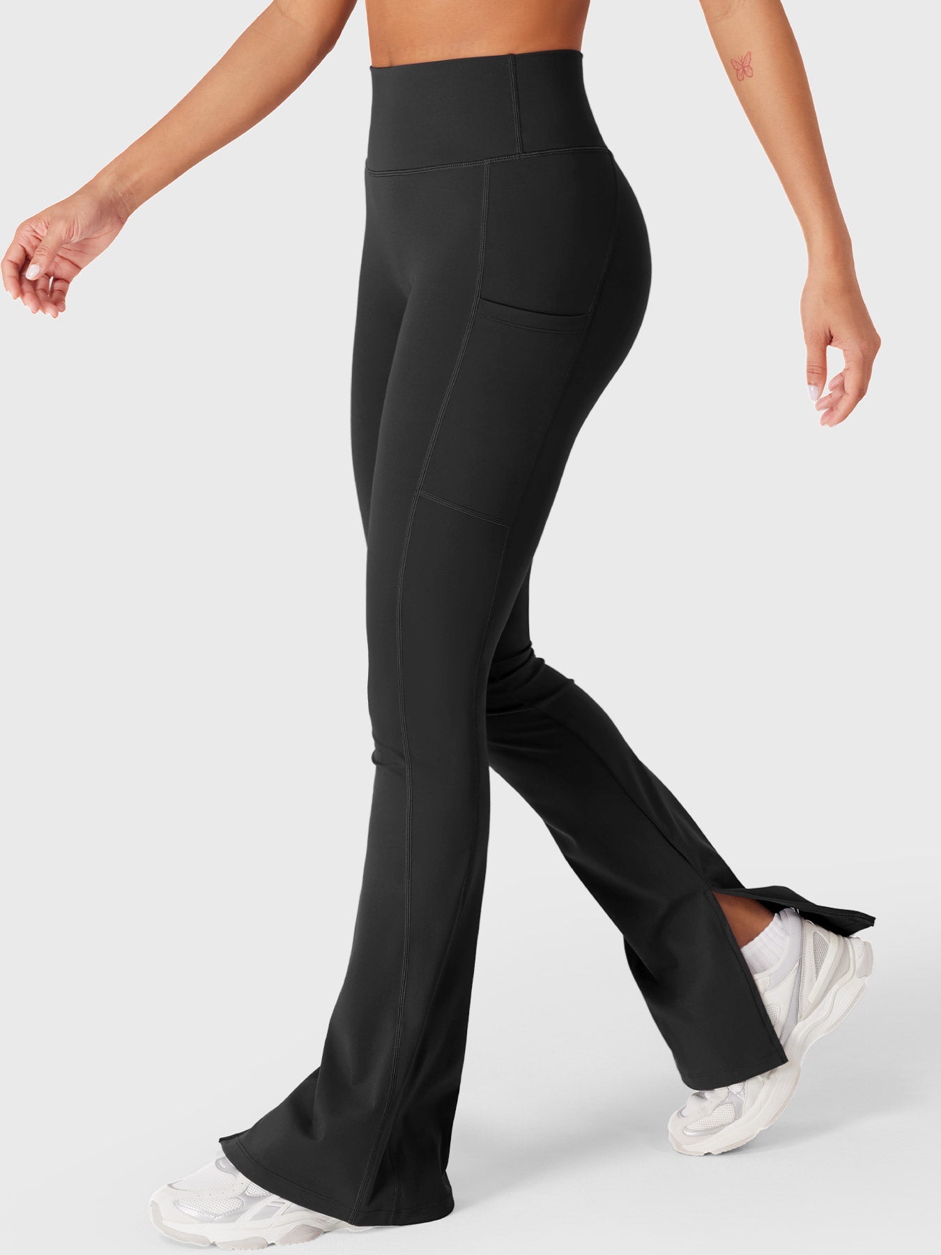 Lyne London™ | Split Hem Leggings with Side Pockets