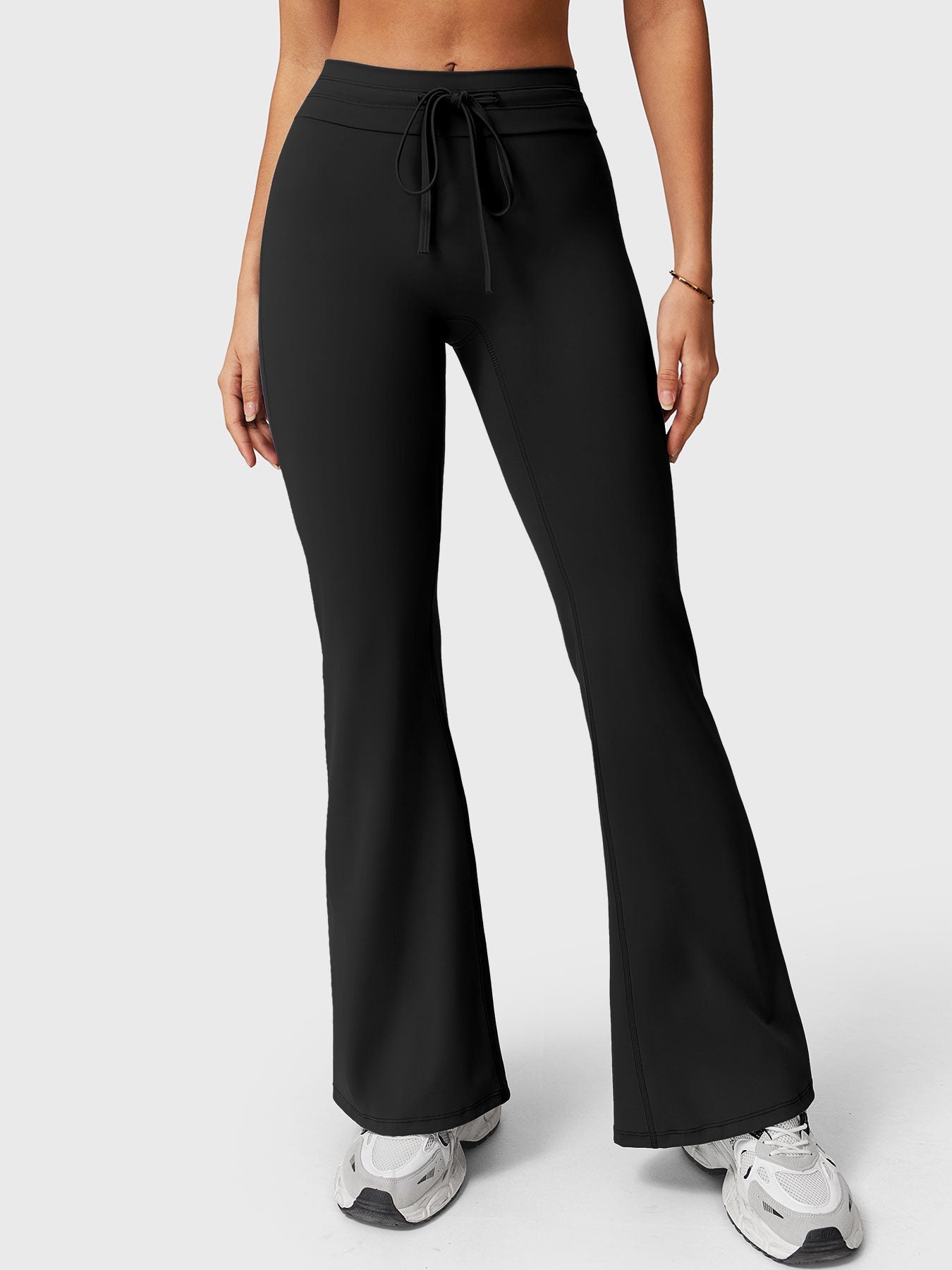 Lyne London™ | Drawstring Flare Leggings