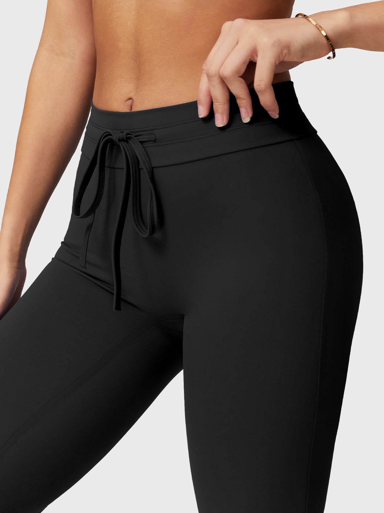 Lyne London™ | Drawstring Flare Leggings