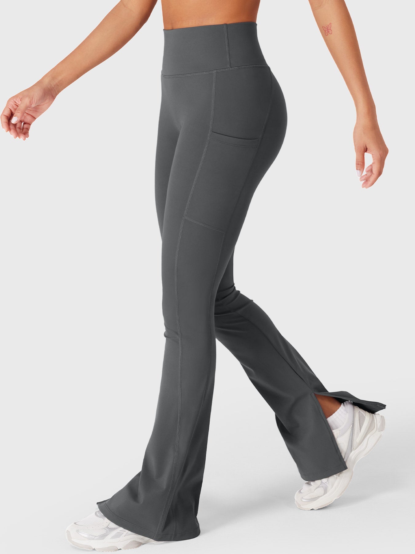 Lyne London™ | Split Hem Leggings with Side Pockets