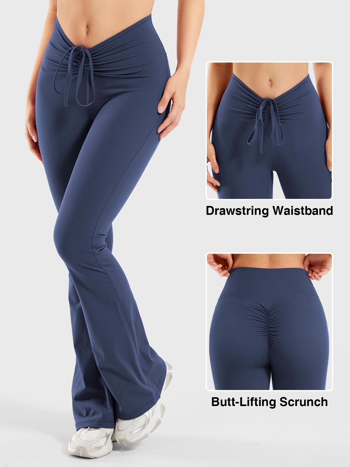 Lyne London™ | Drawstring Flare Leggings