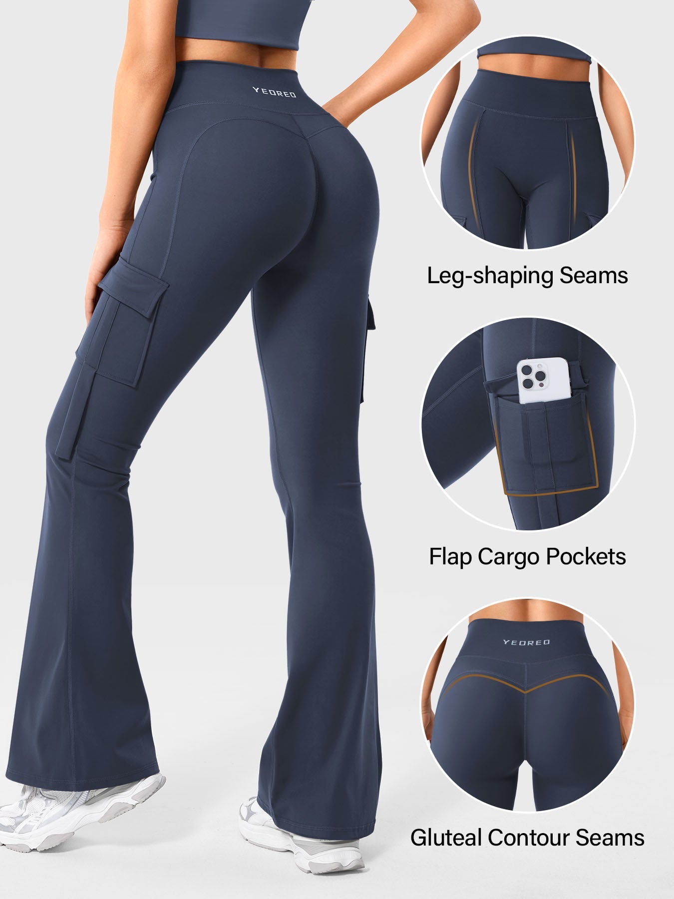 Lyne London™ | Cargo Flare Leggings