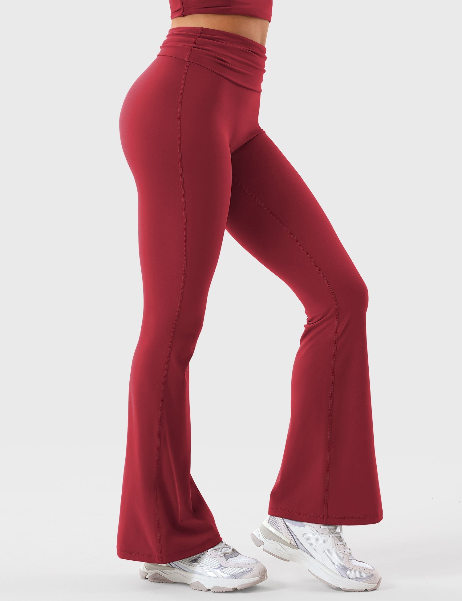 Lyne London™ | Fold Over Flare Leggings