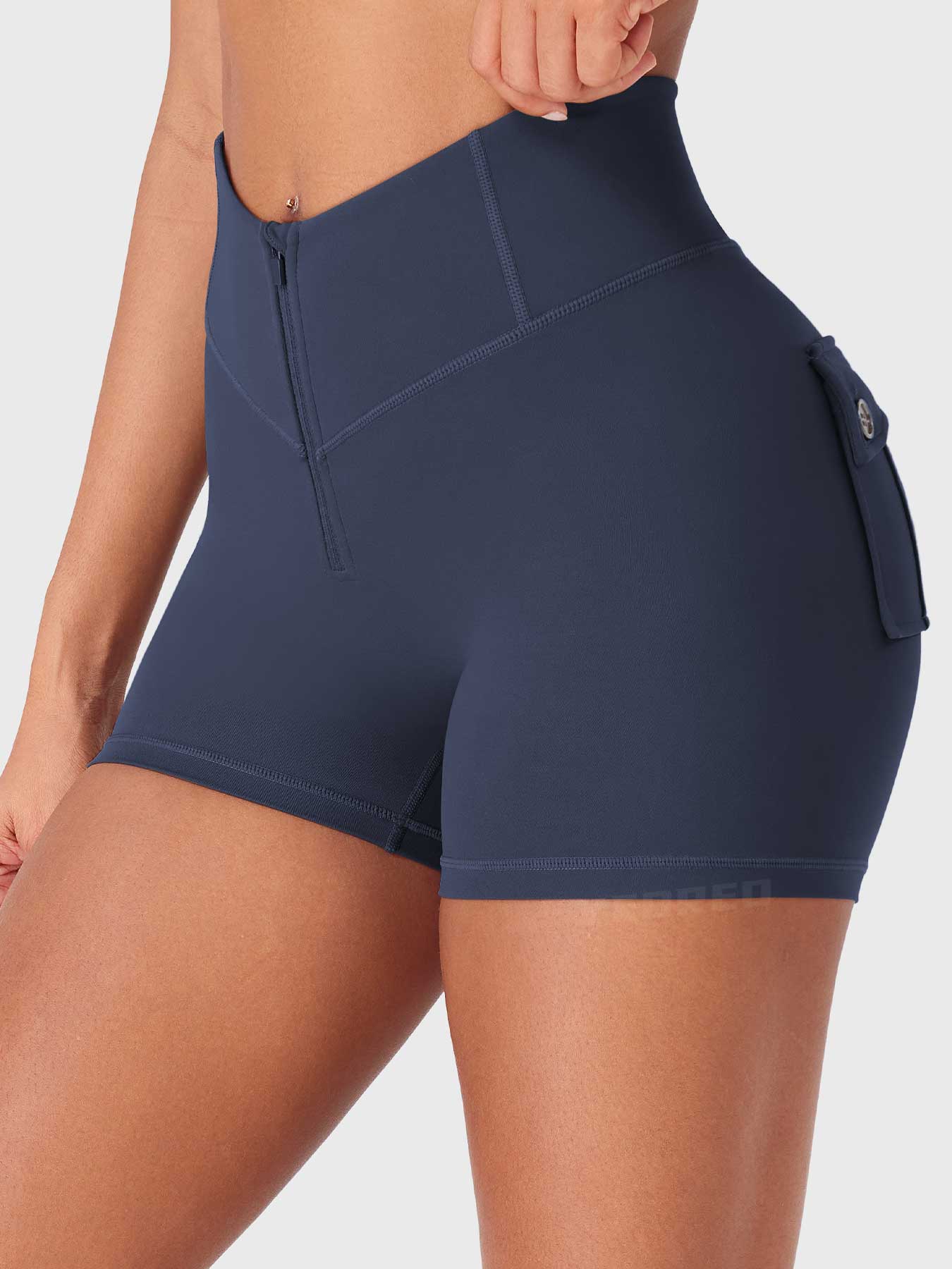 Lyne London™ | Zip Front Core Shorts