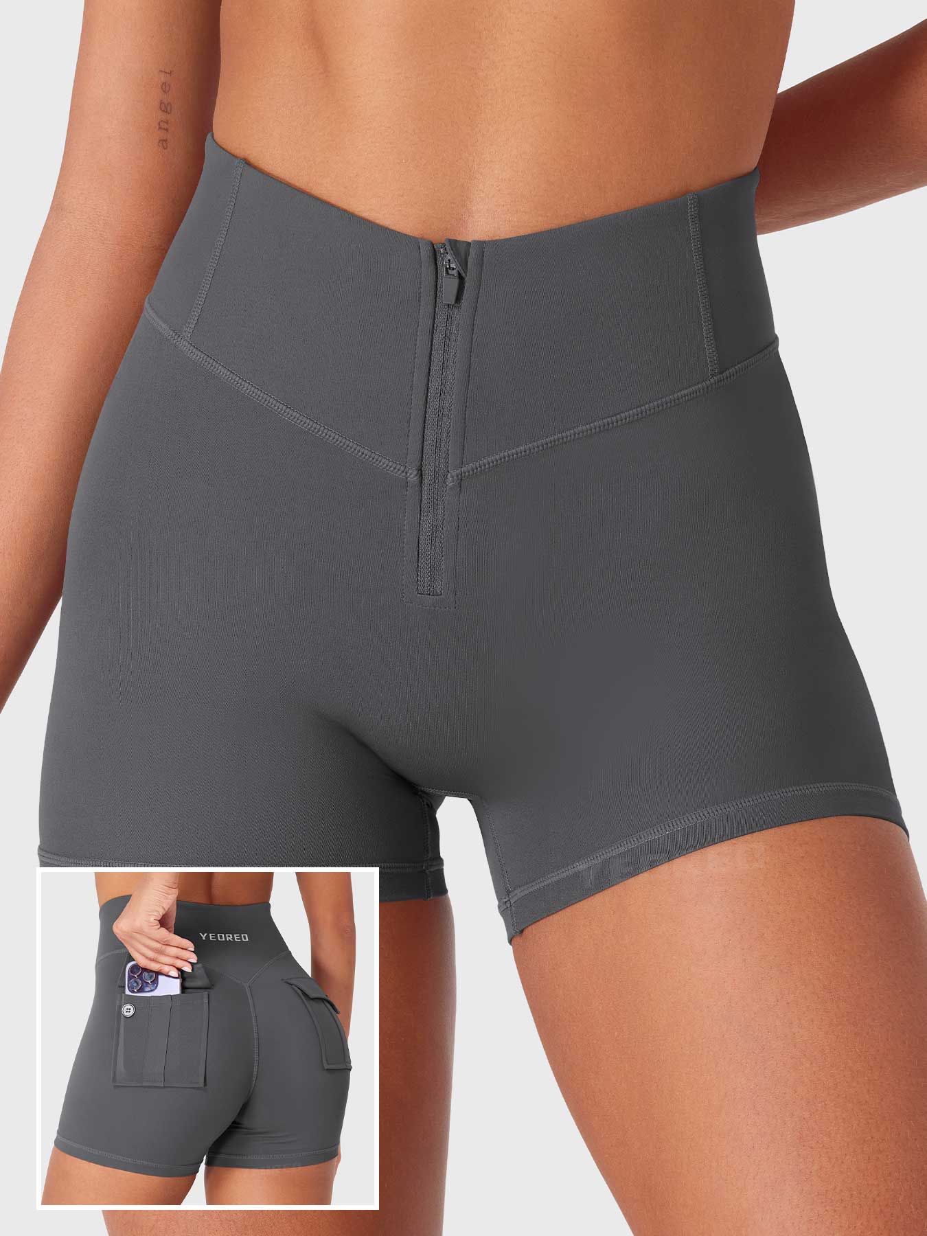 Lyne London™ | Zip Front Core Shorts