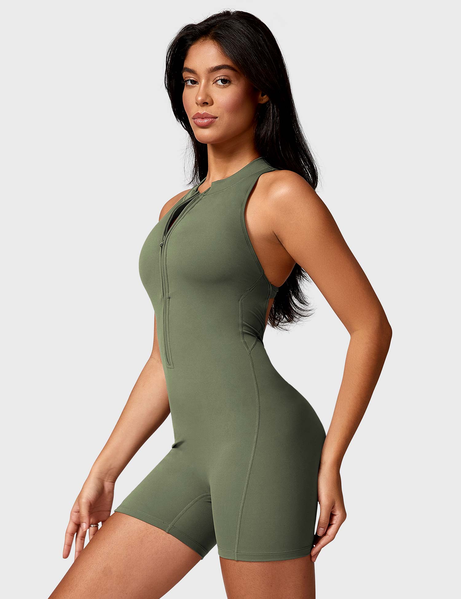 Lyne London™ | Backless Zipper Romper