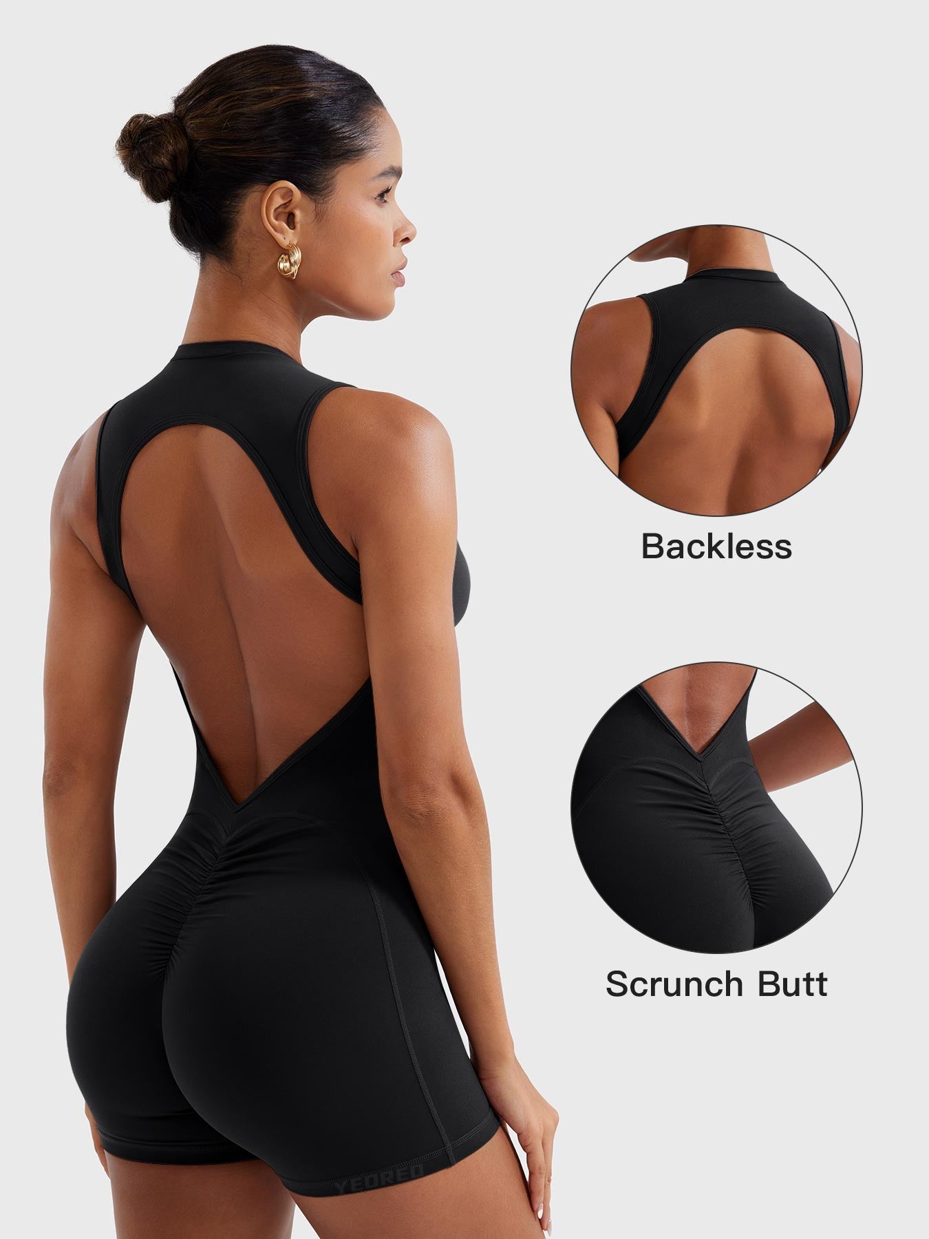 Lyne London™ | Backless Scrunch Romper