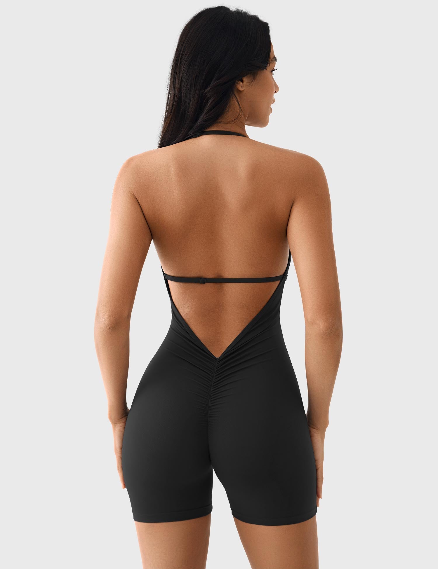 Lyne London™ | V Neck Backless Romper