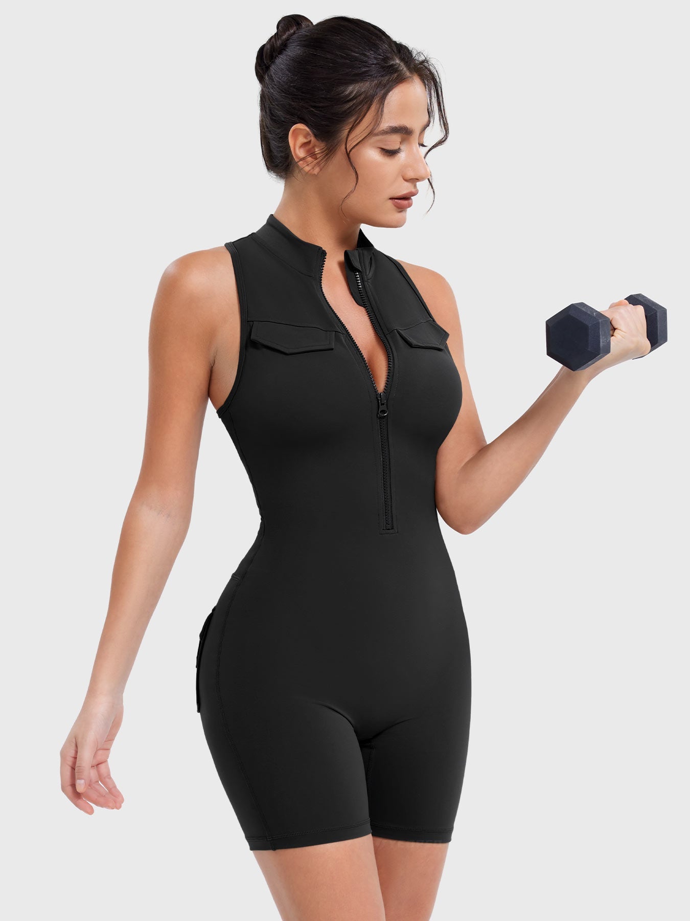 Lyne London™ | Cargo Romper with Pockets