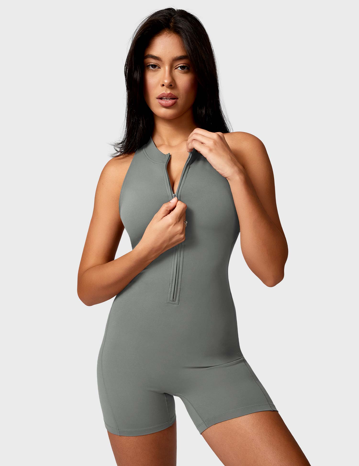 Lyne London™ | Backless Zipper Romper