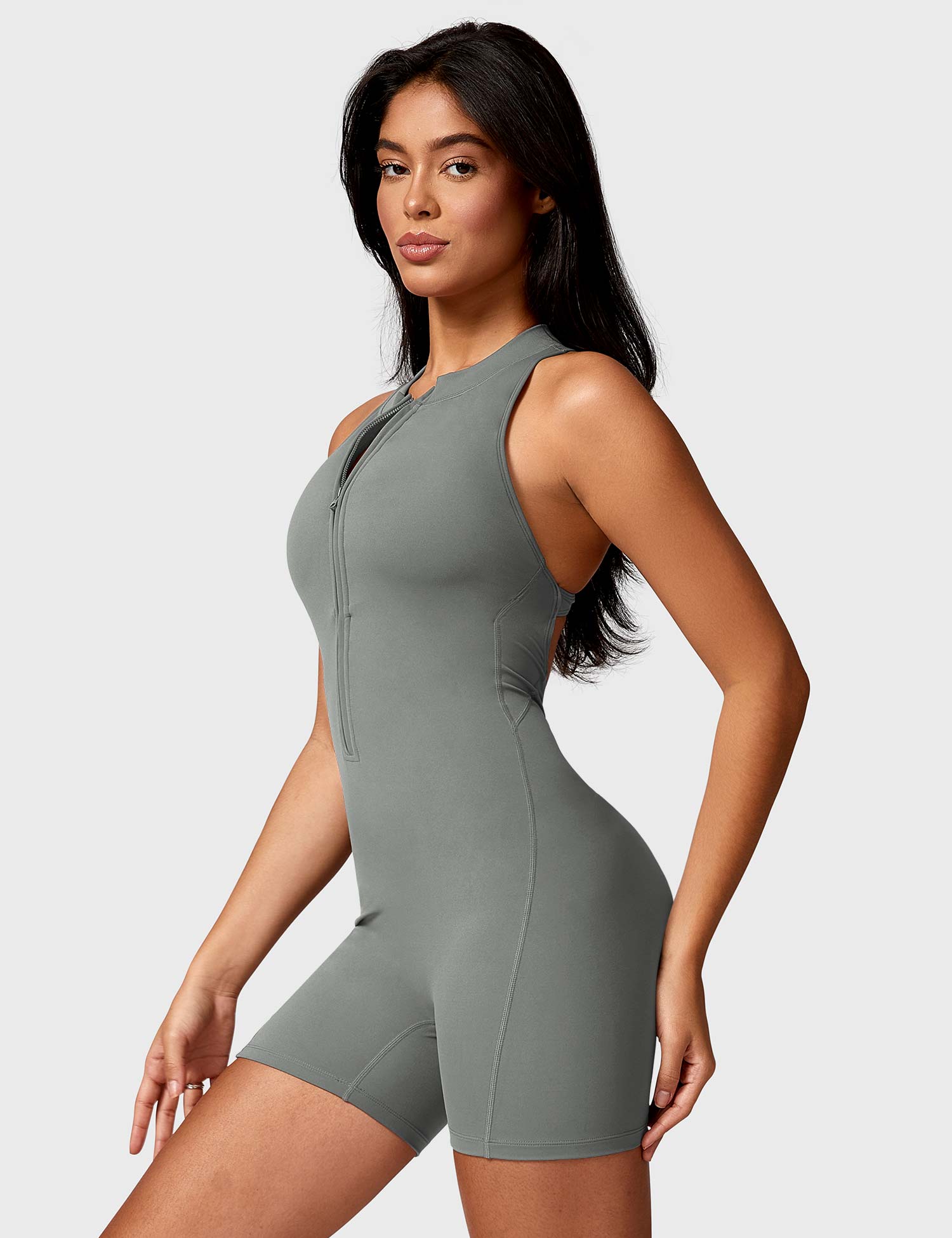Lyne London™ | Backless Zipper Romper