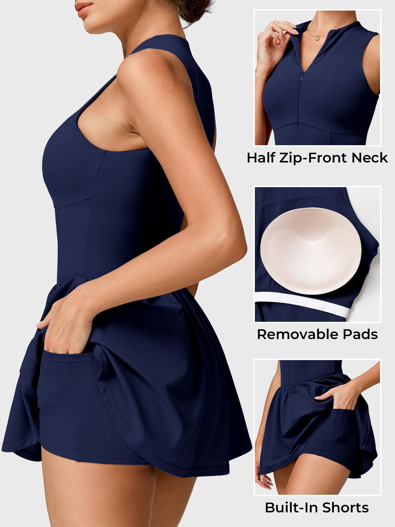 Lyne London™ | Zipper Tennis Dress