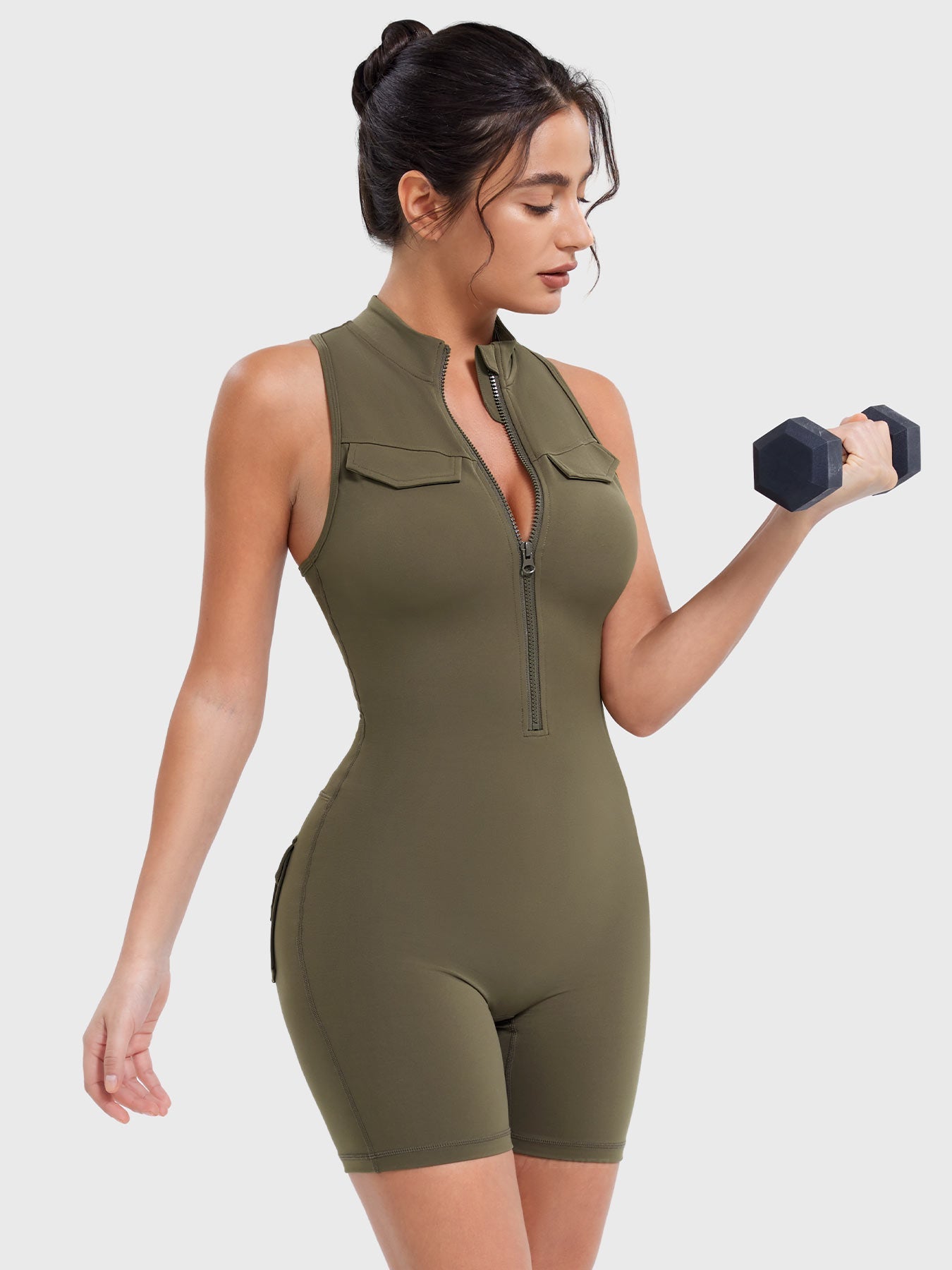 Lyne London™ | Cargo Romper with Pockets