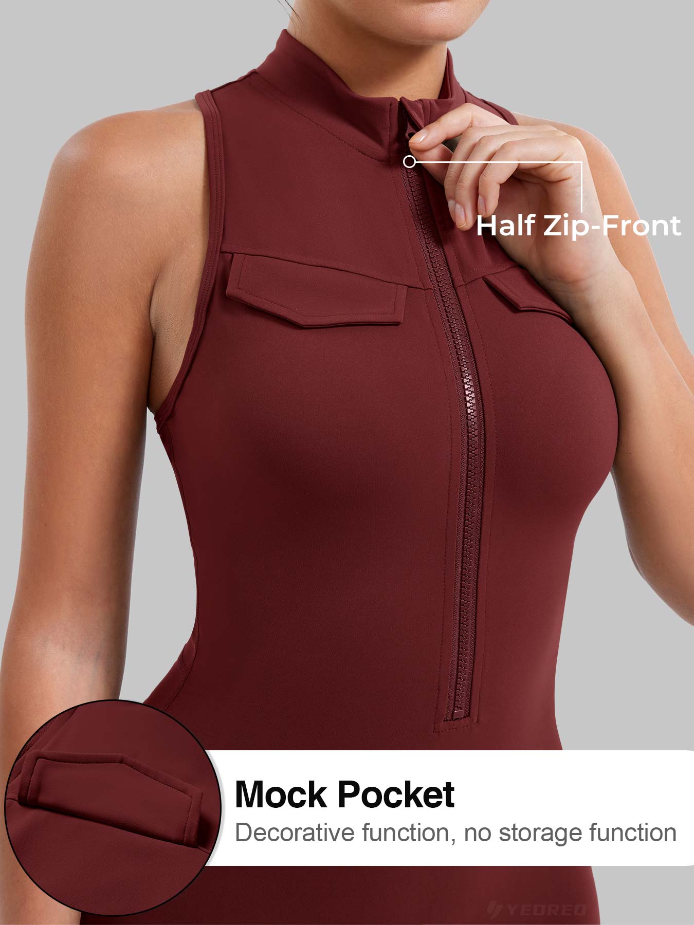 Lyne London™ | Cargo Romper with Pockets