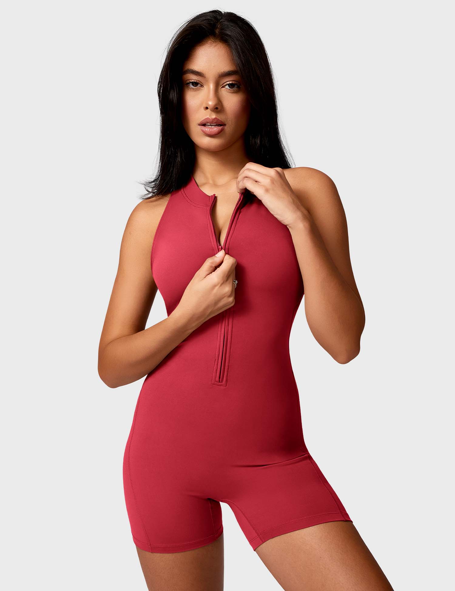 Lyne London™ | Backless Zipper Romper