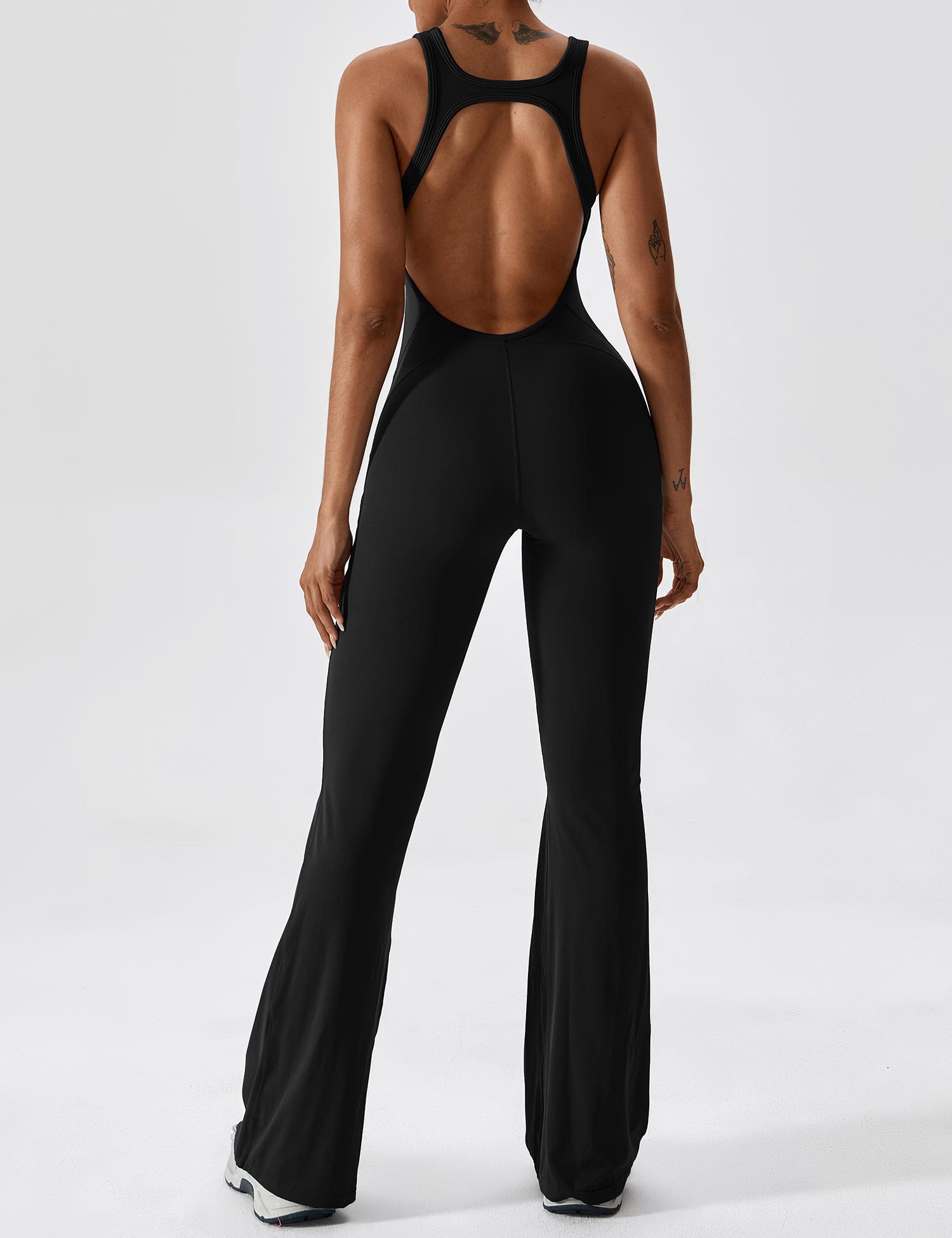 Lyne London™ | Open Back Flared Jumpsuit