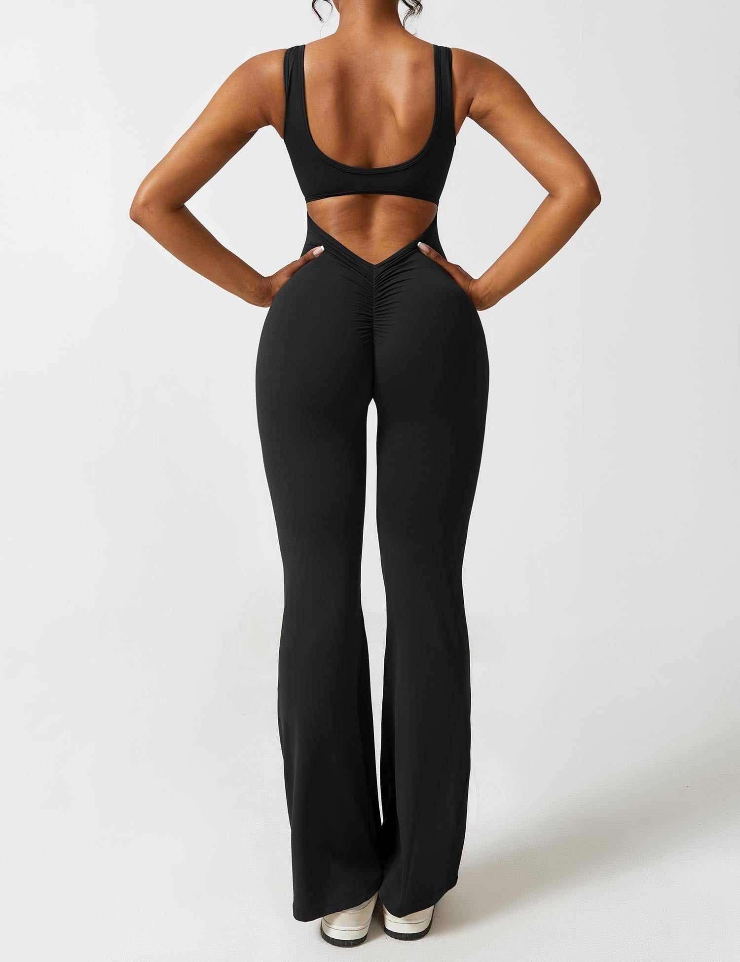 Lyne London™ | V-Back Flared Jumpsuit