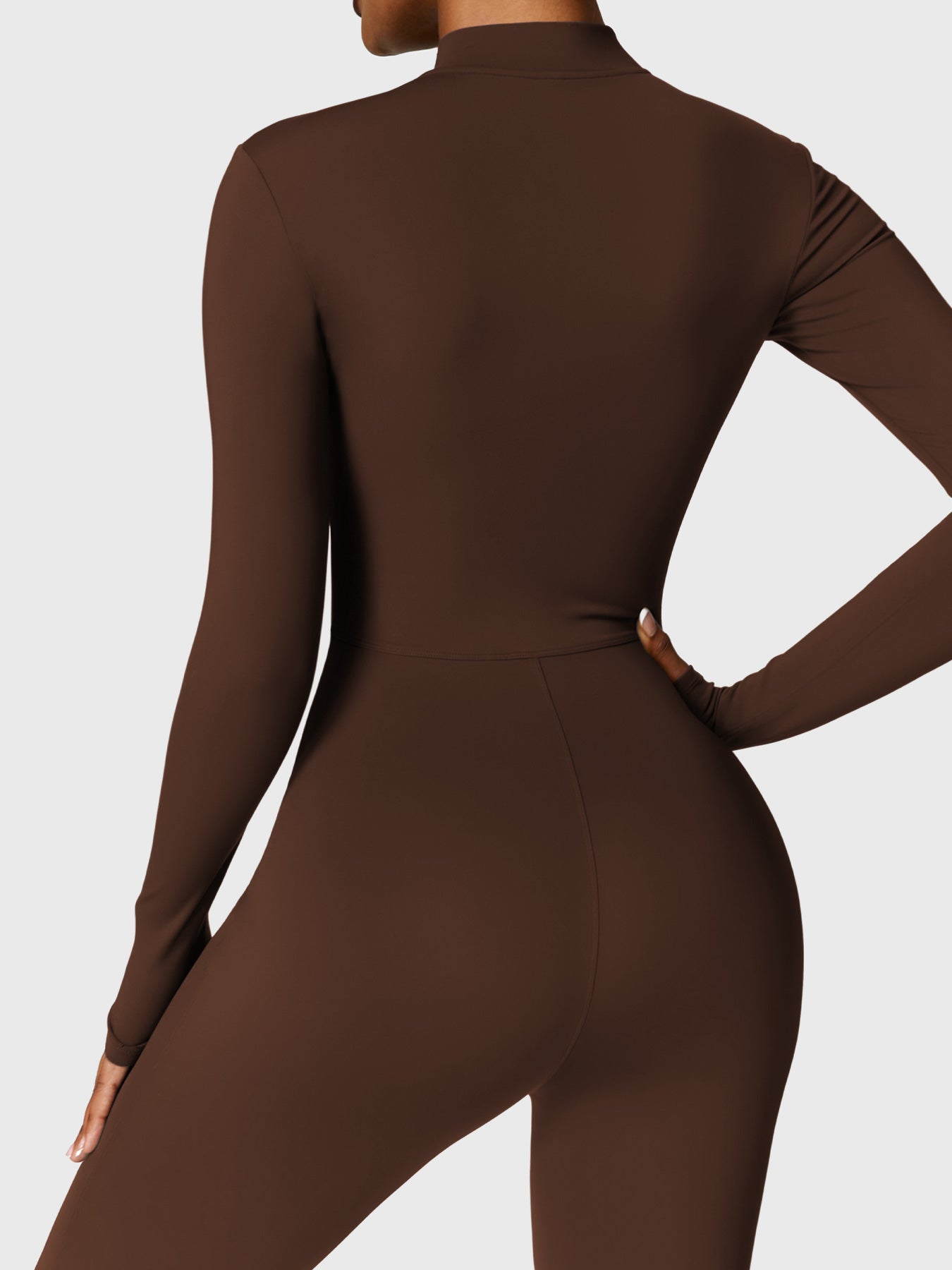 Lyne London™ | Fleece Long Sleeve Zipper Jumpsuit