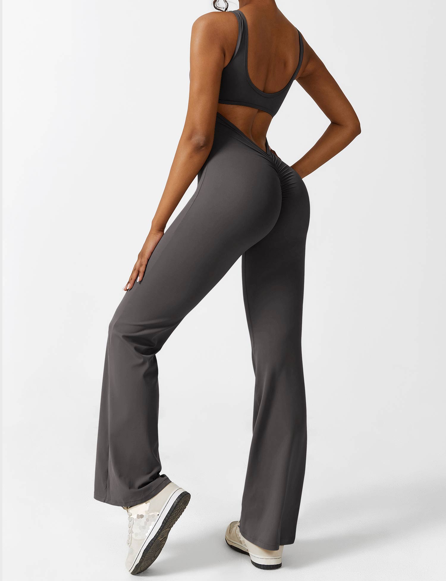 Lyne London™ | V-Back Flared Jumpsuit