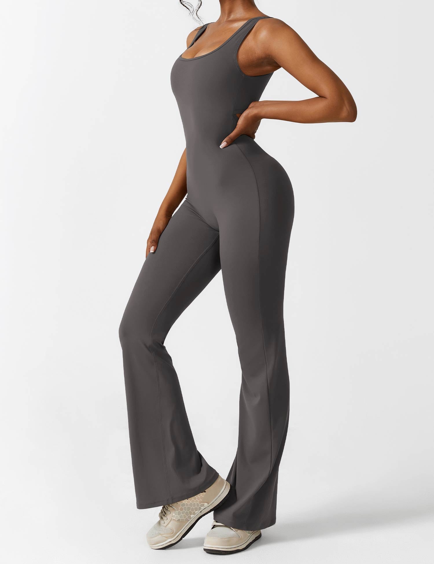Lyne London™ | V-Back Flared Jumpsuit