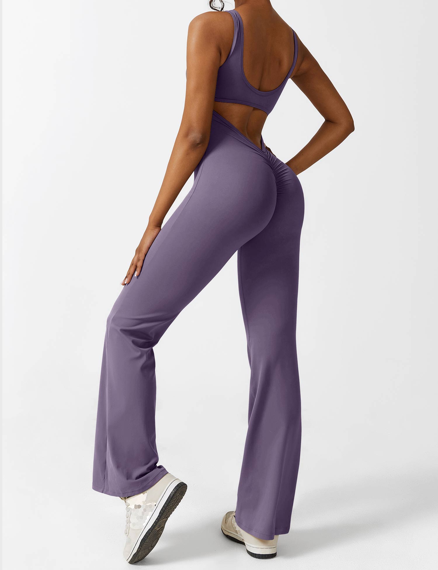 Lyne London™ | V-Back Flared Jumpsuit