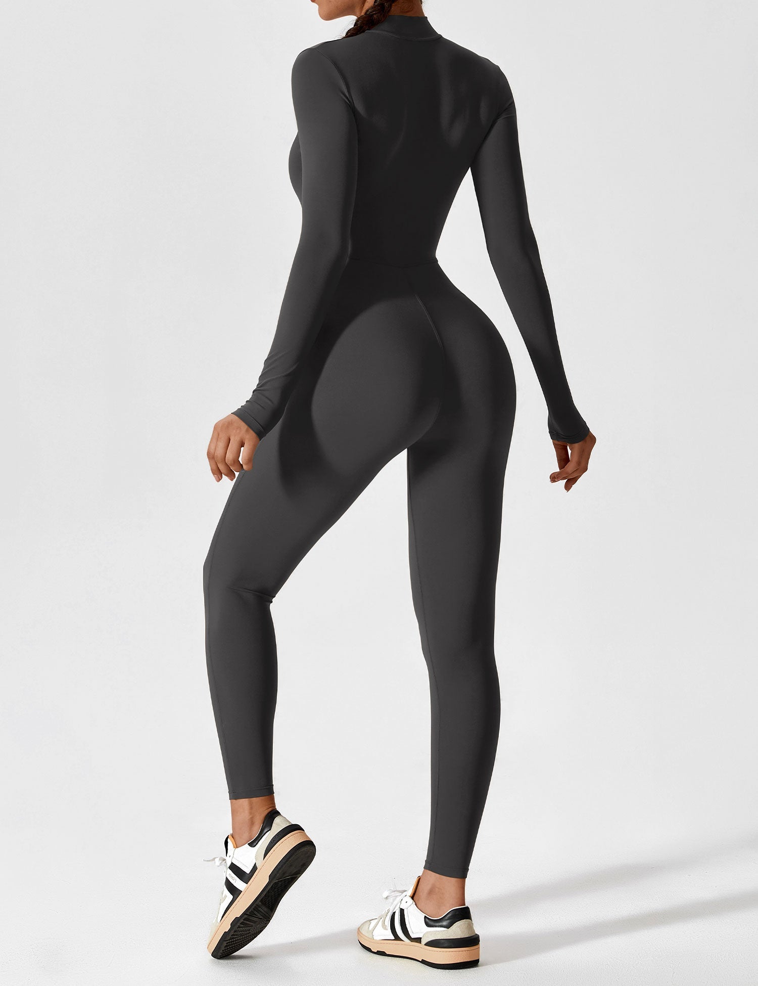 Lyne London™ | Long Sleeve Zipper Jumpsuit