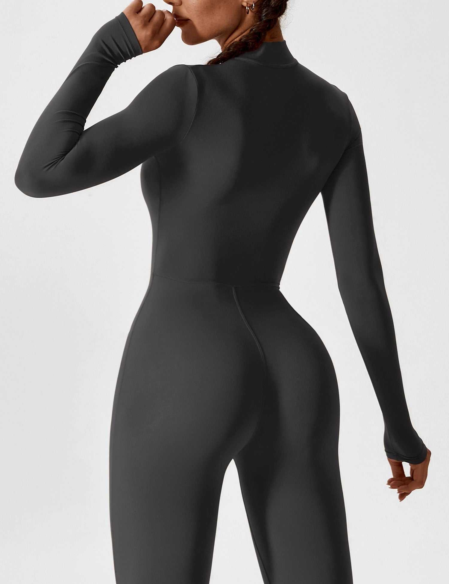 Lyne London™ | Long Sleeve Zipper Jumpsuit