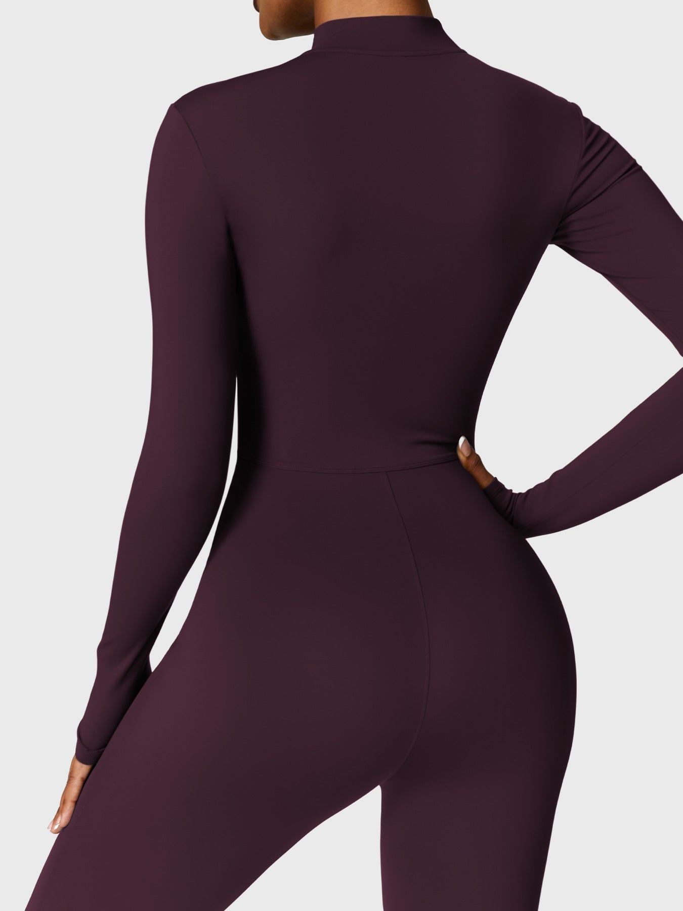 Lyne London™ | Fleece Long Sleeve Zipper Jumpsuit