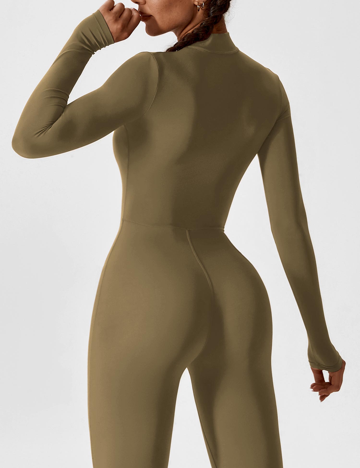 Lyne London™ | Long Sleeve Zipper Jumpsuit