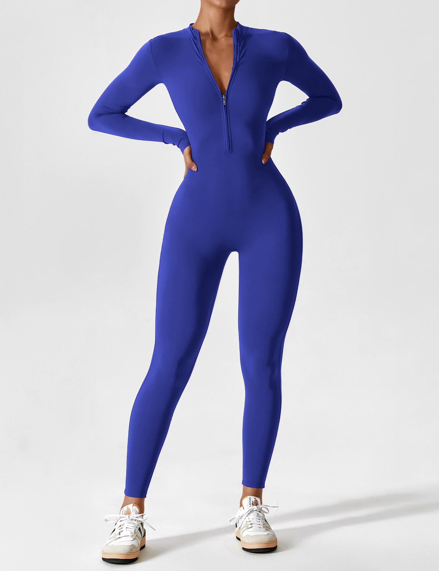 Lyne London™ | Long Sleeve Zipper Jumpsuit