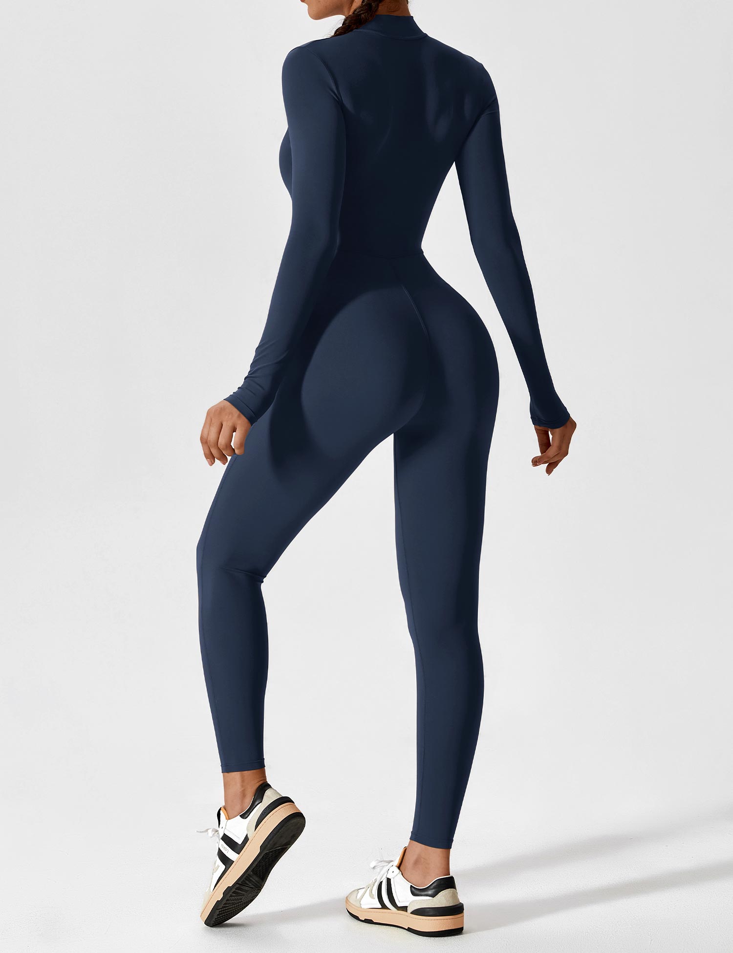 Lyne London™ | Long Sleeve Zipper Jumpsuit