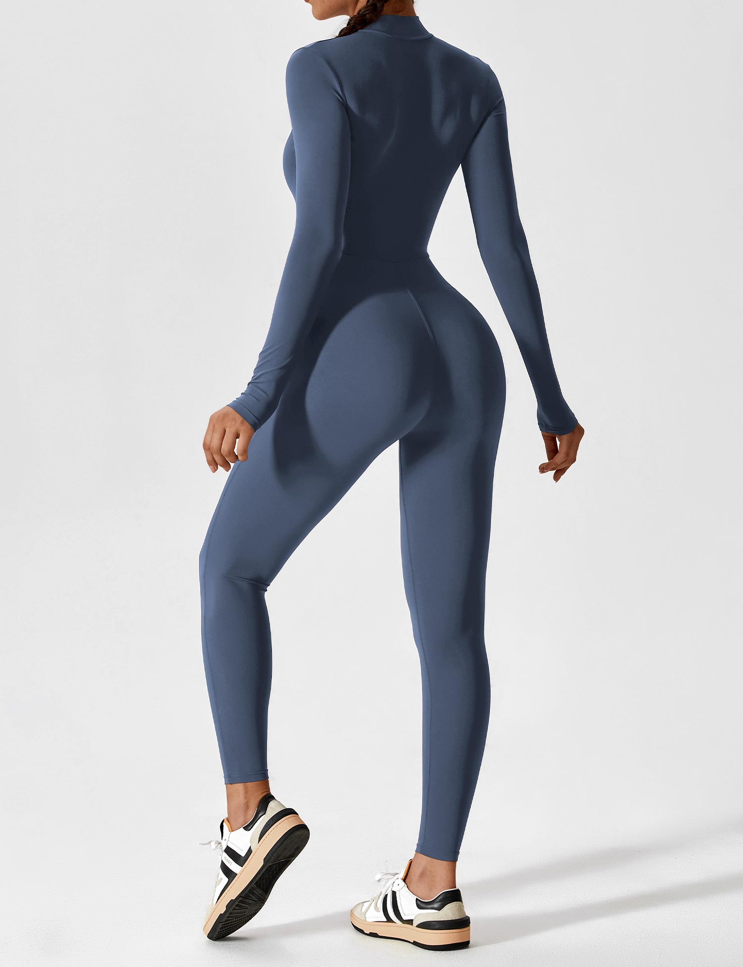 Lyne London™ | Long Sleeve Zipper Jumpsuit