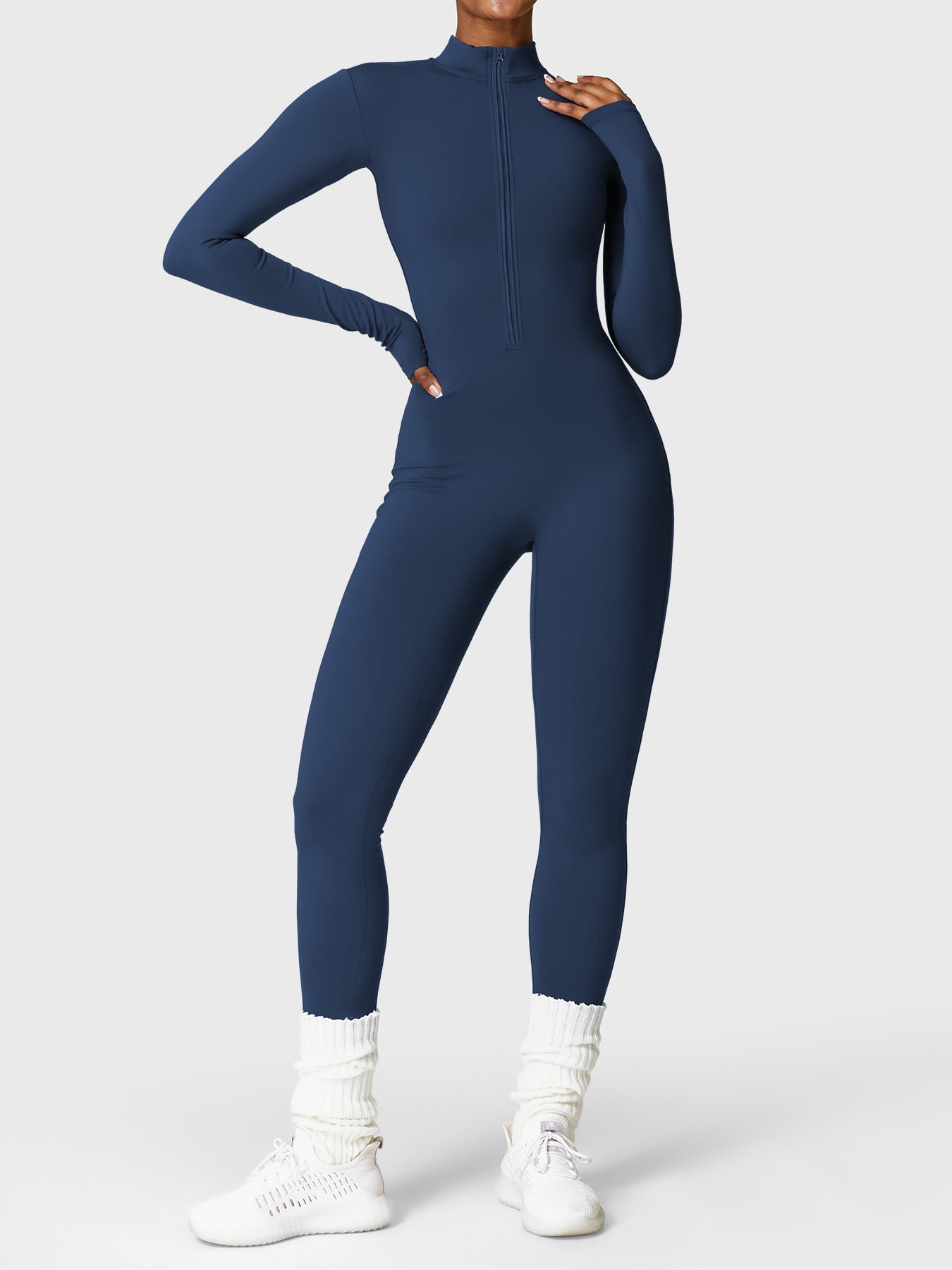 Lyne London™ | Fleece Zipper Jumpsuit