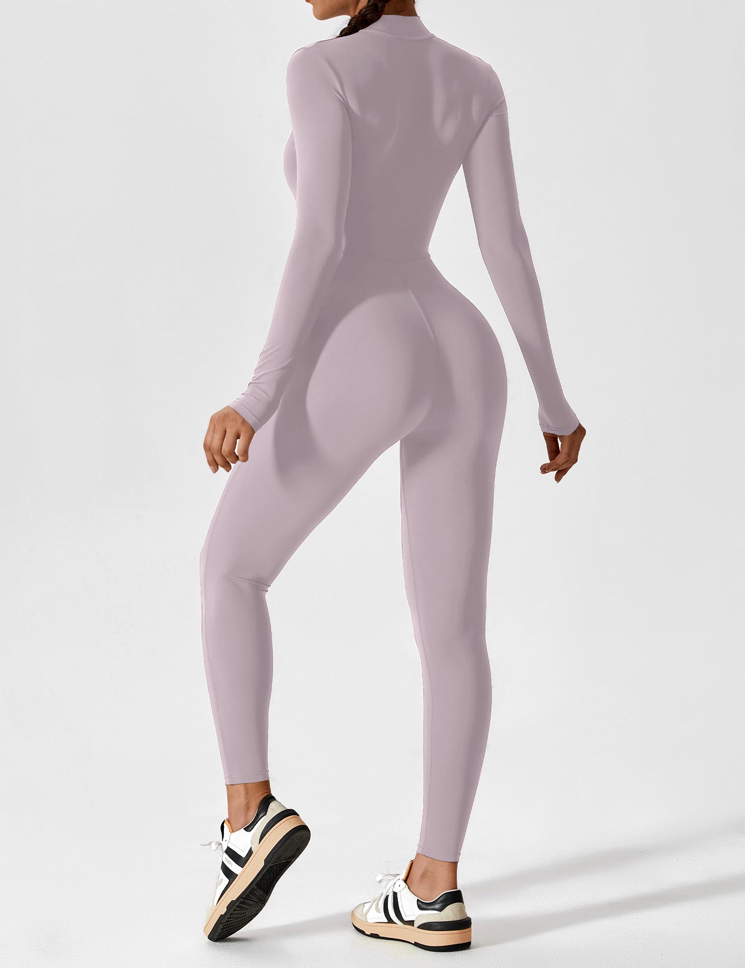 Lyne London™ | Long Sleeve Zipper Jumpsuit