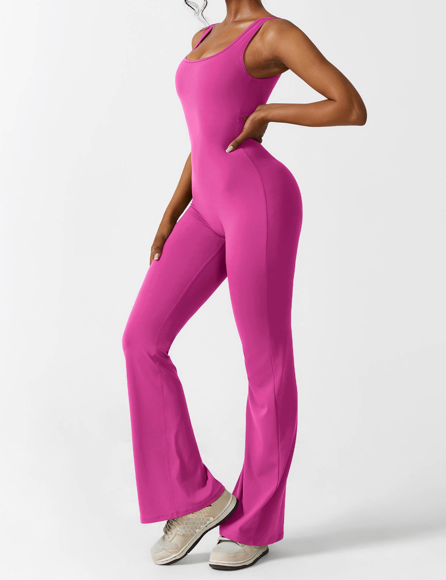 Lyne London™ | V-Back Flared Jumpsuit