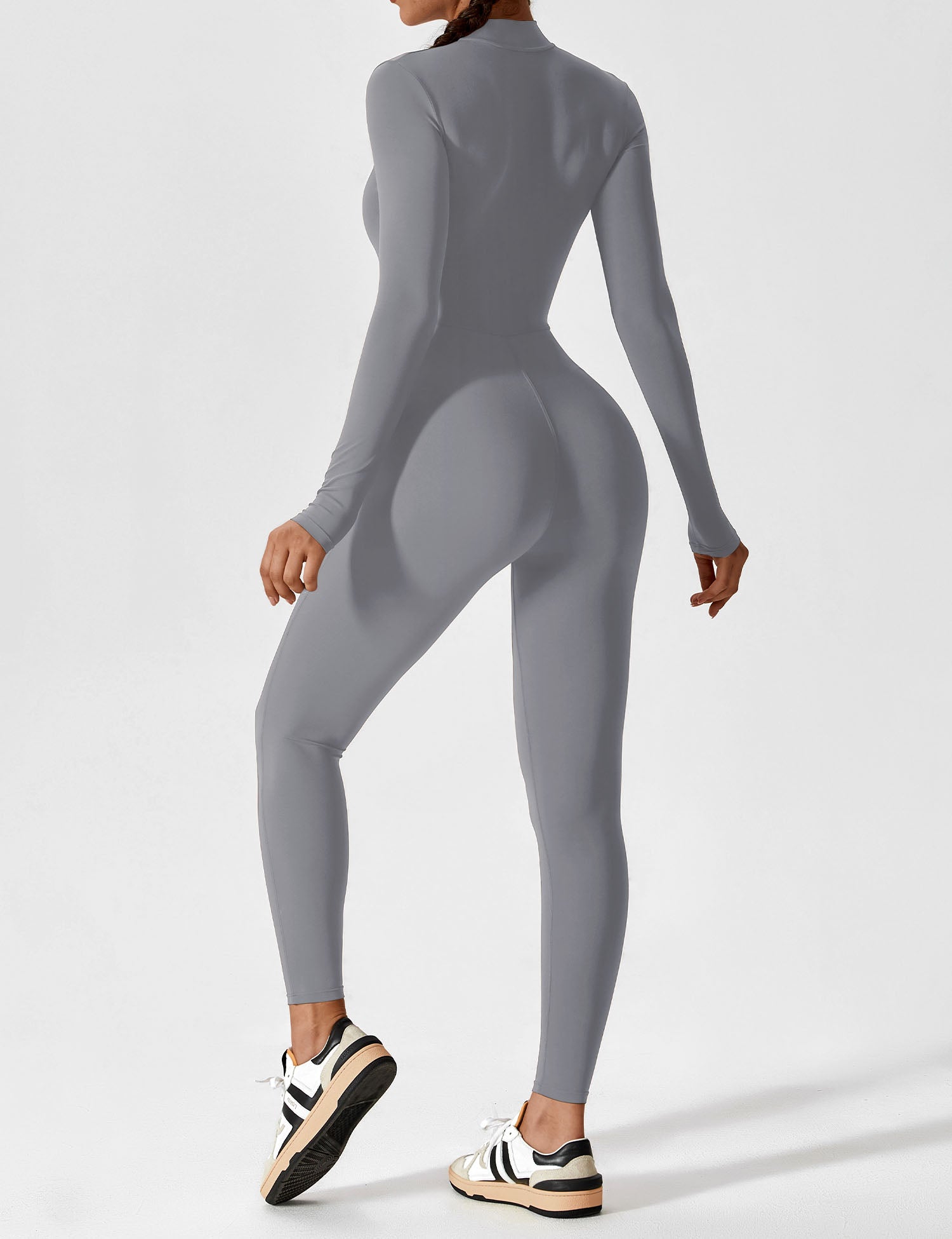 Lyne London™ | Long Sleeve Zipper Jumpsuit