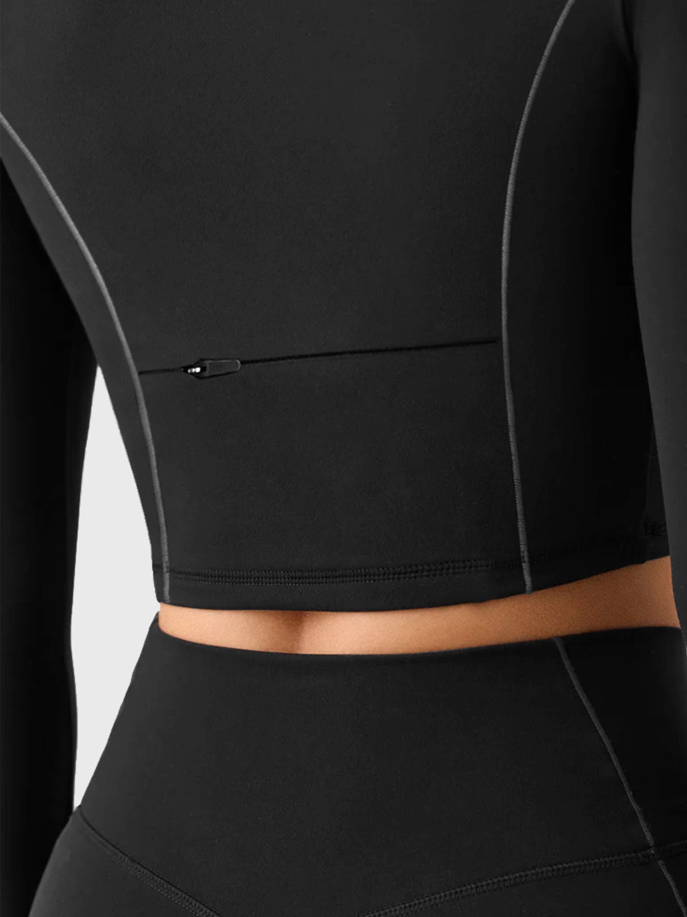 Lyne London™ | Half Zip Crop Top Short Set